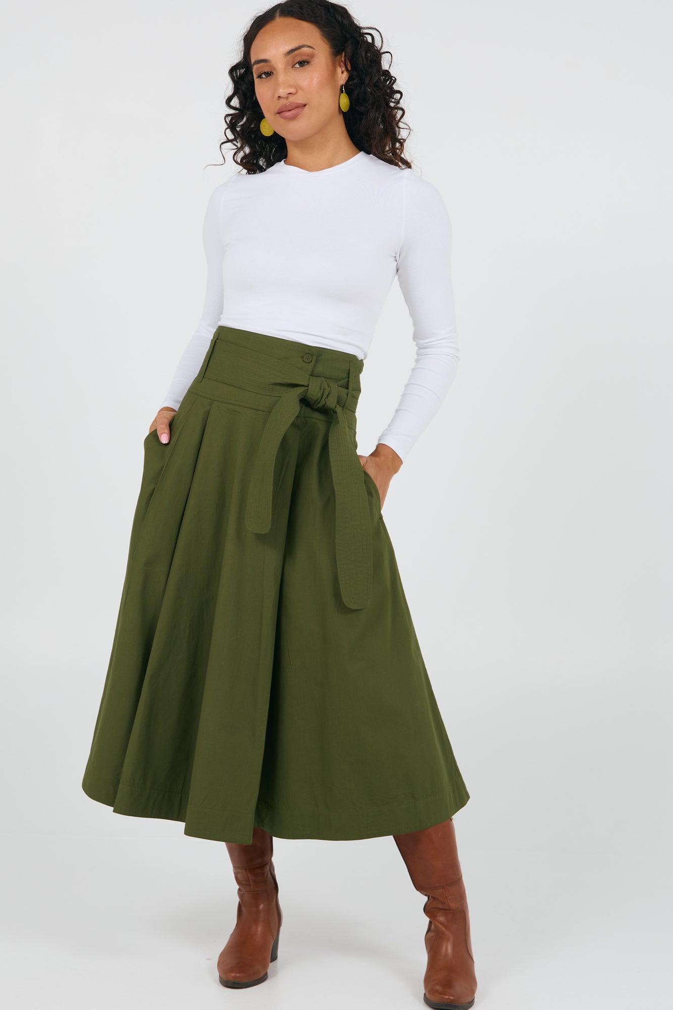 Rhodes Skirt Cypress Green