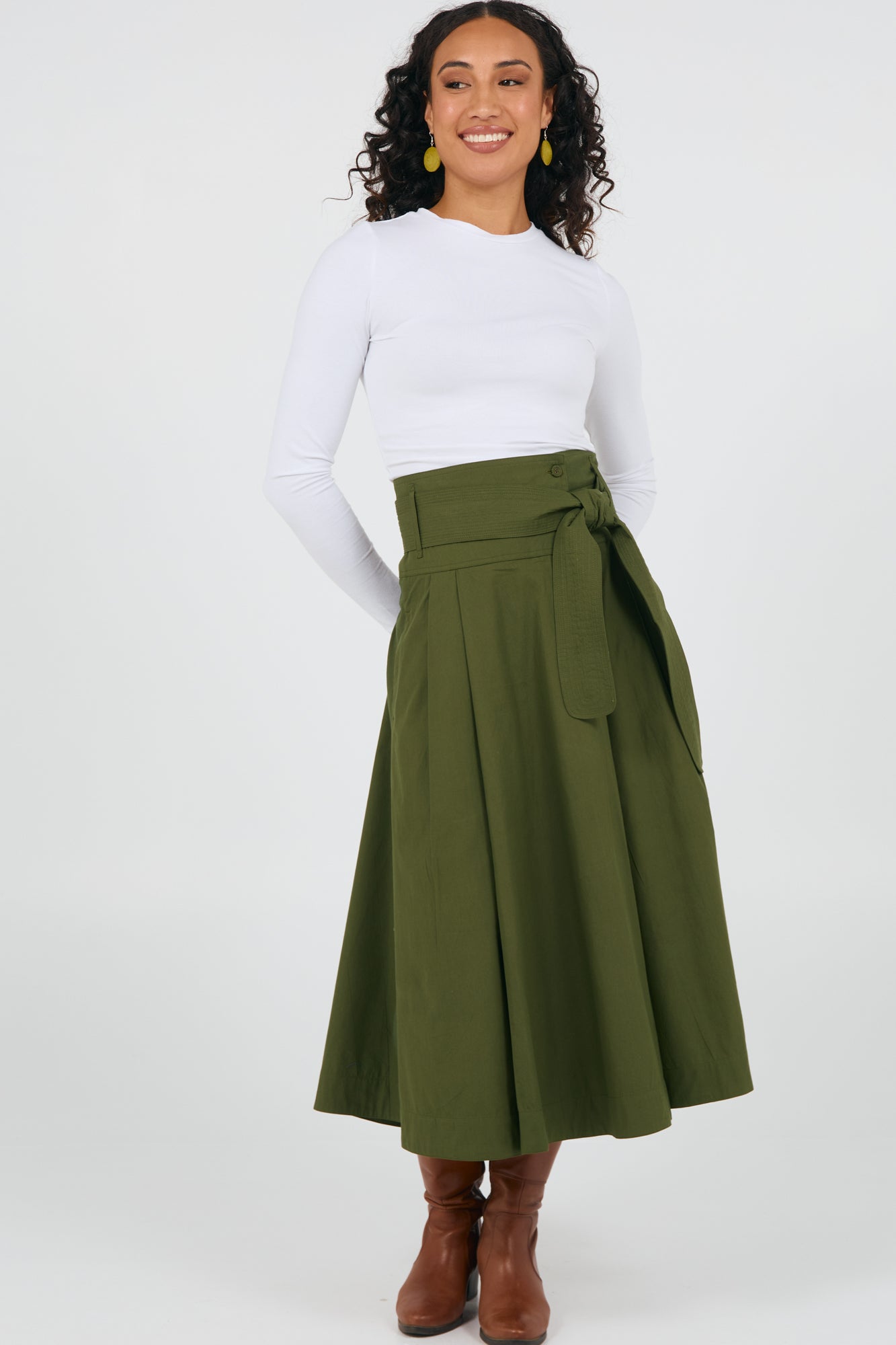 Rhodes Skirt Cypress Green