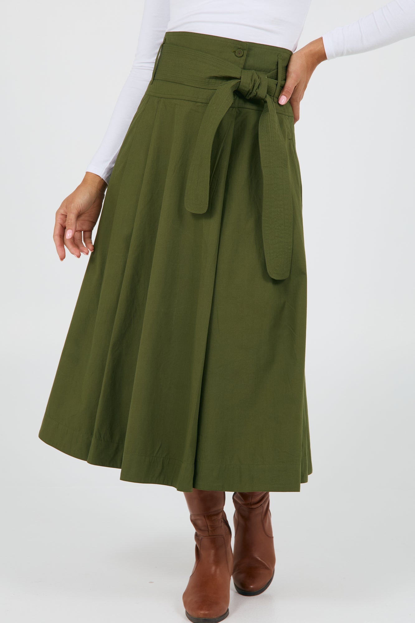 Rhodes Skirt Cypress Green