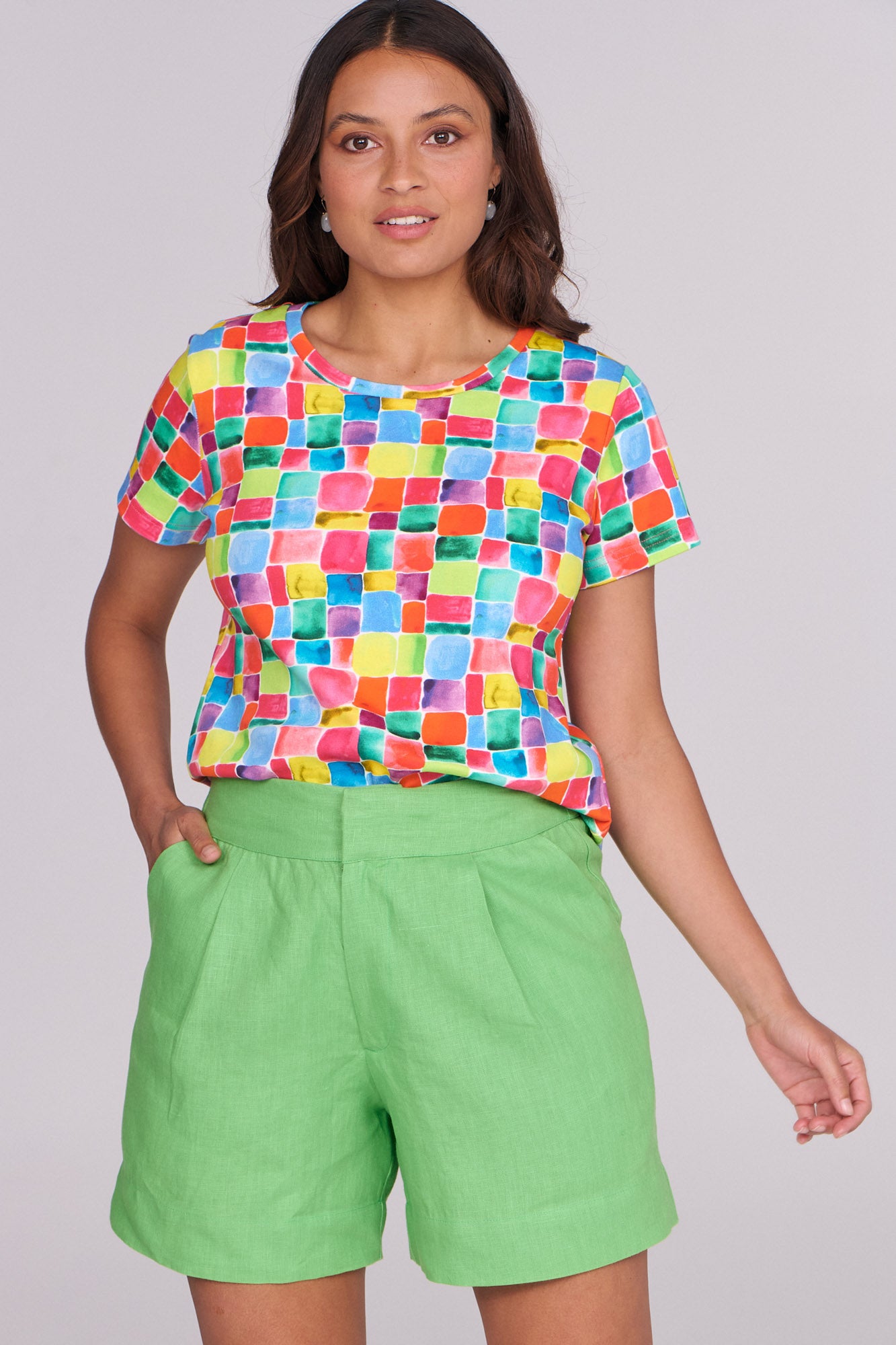 River Shorts Apple Green
