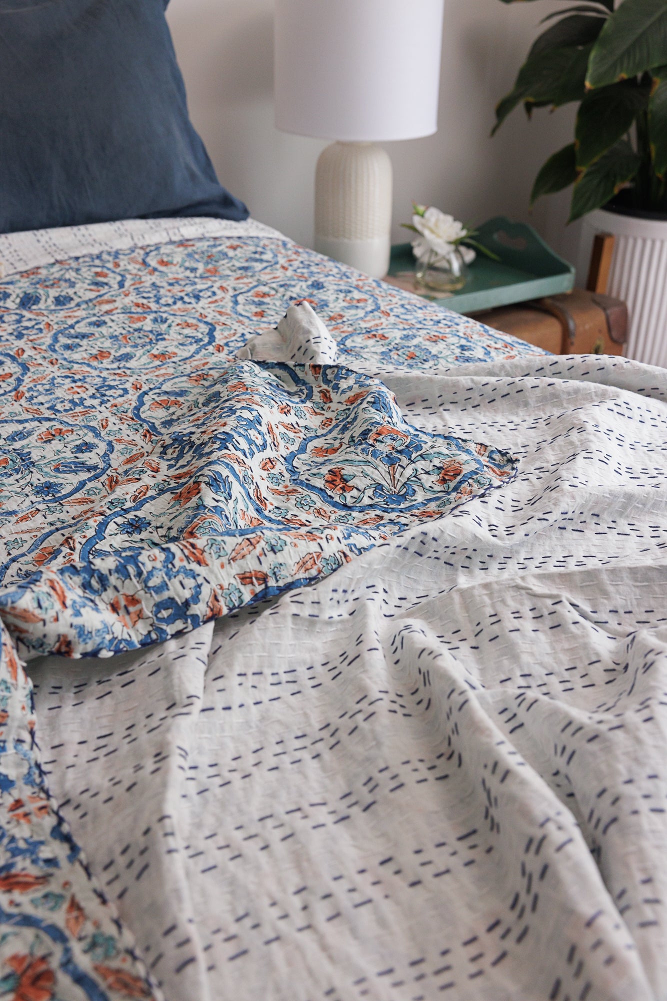 Kantha Quilt Rustic Harmony