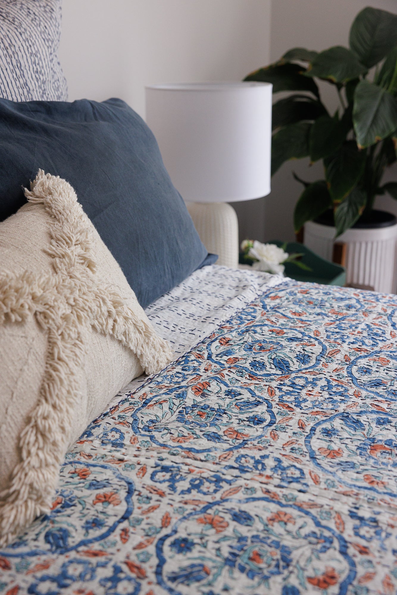 Kantha Quilt Rustic Harmony