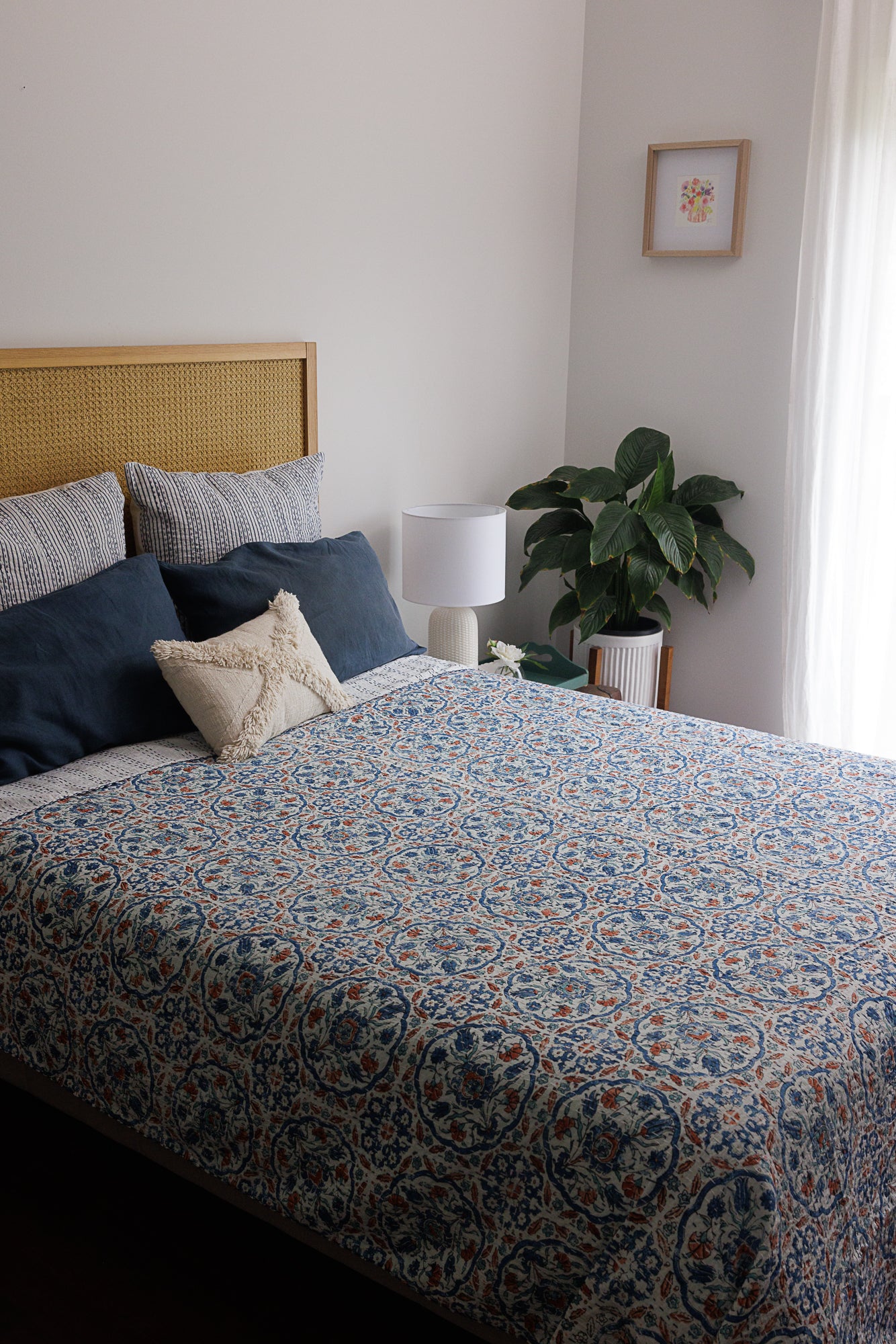 Kantha Quilt Rustic Harmony