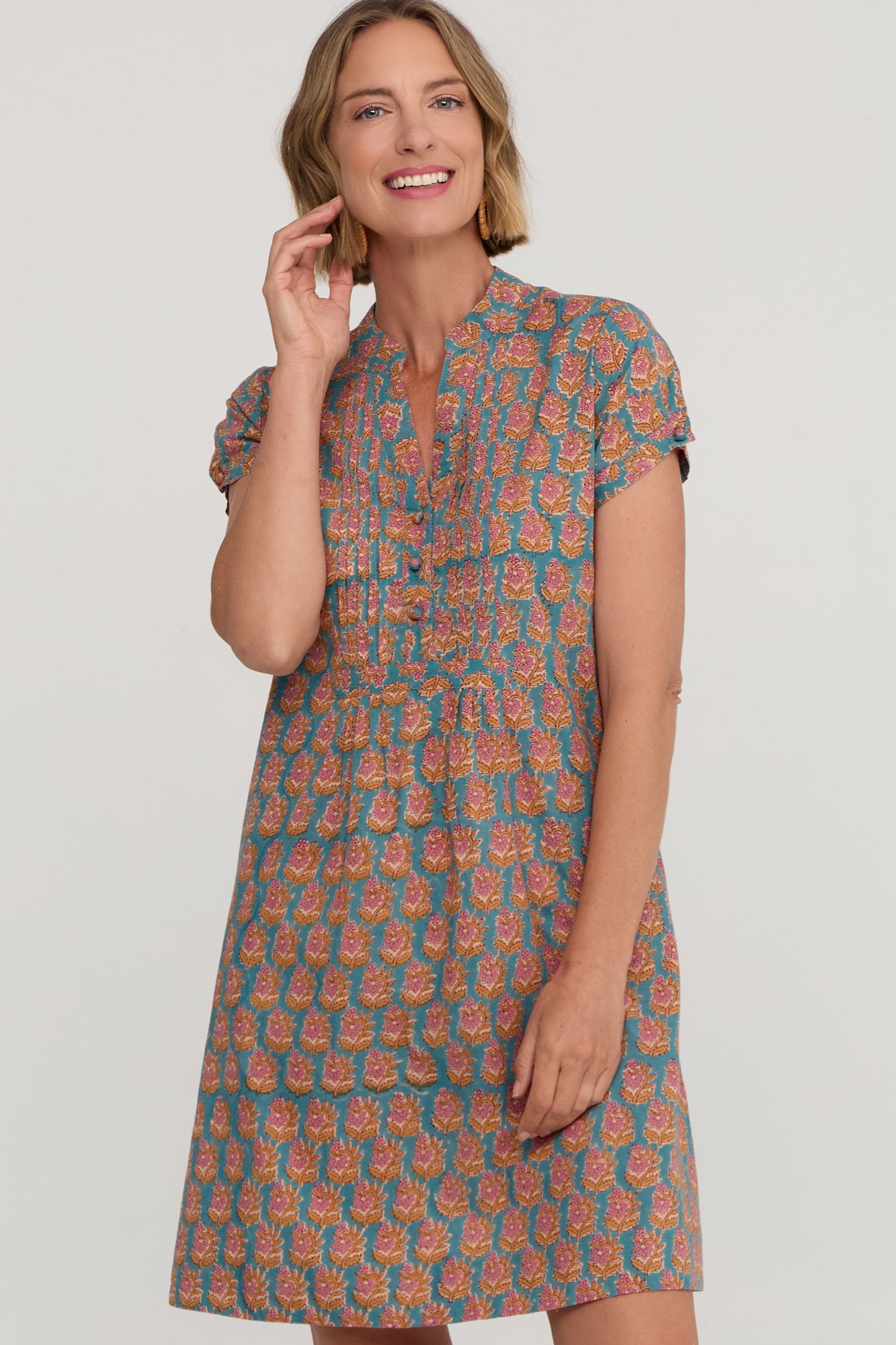 Sabu Dress Turquoise Meadow