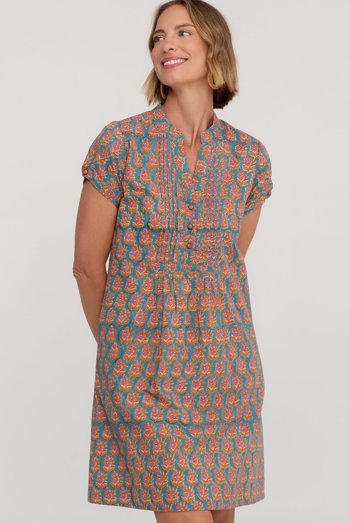 Sabu Dress Turquoise Meadow