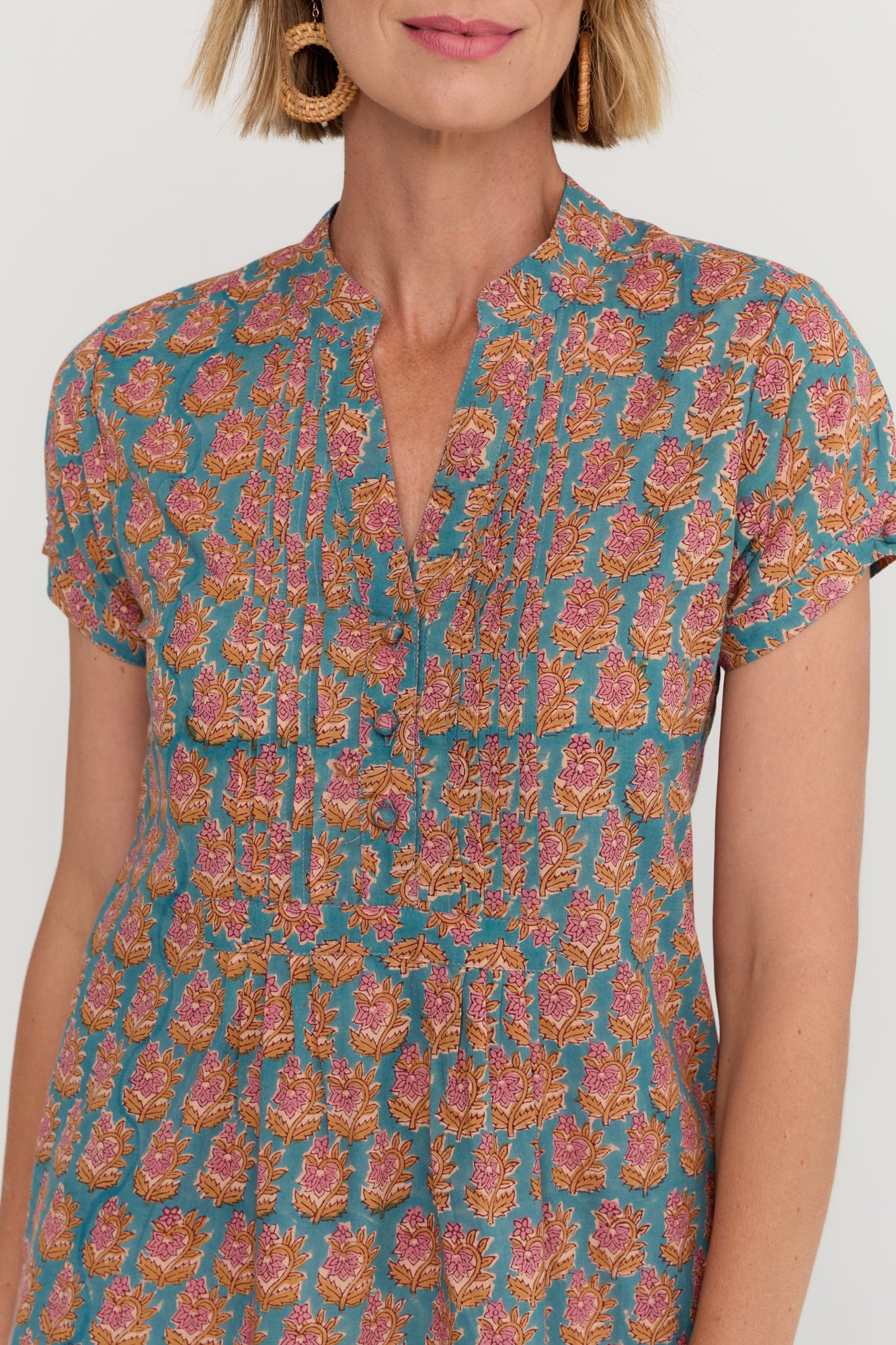 Sabu Dress Turquoise Meadow
