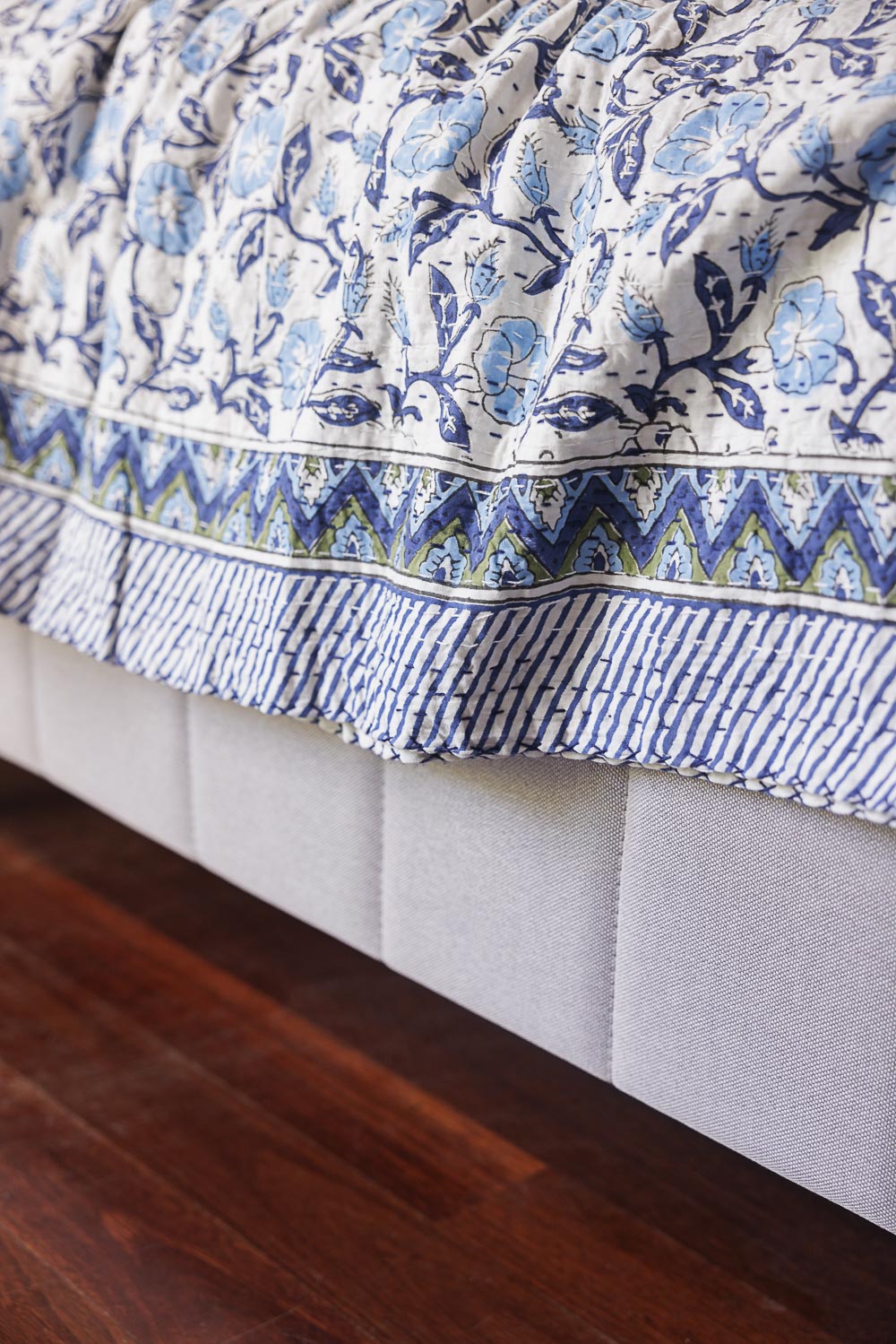 Kantha Quilt Cornflower