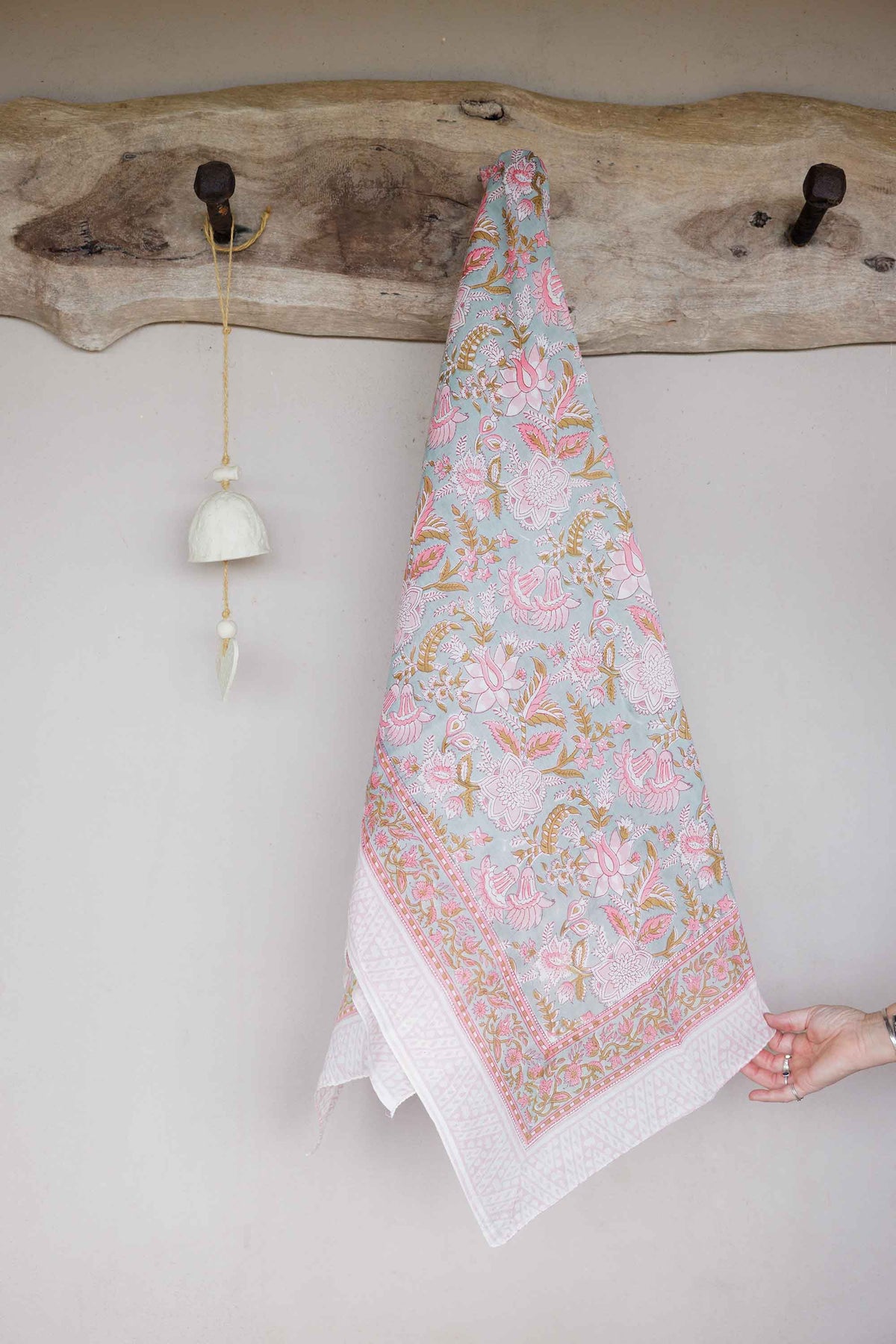 Hand Printed Sarong Jaipur Rose