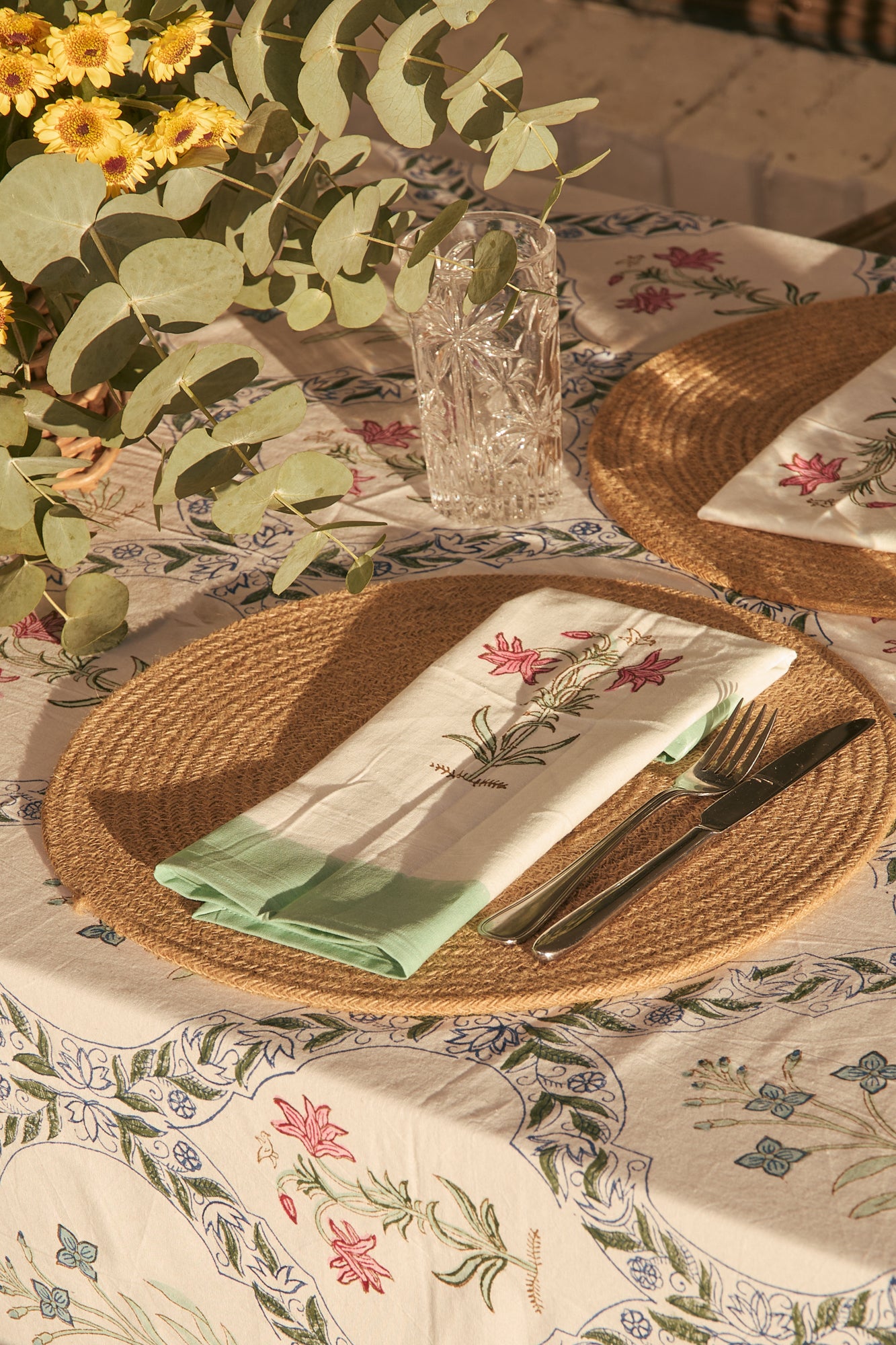 Tablecloth & Napkin Set Antique Garden