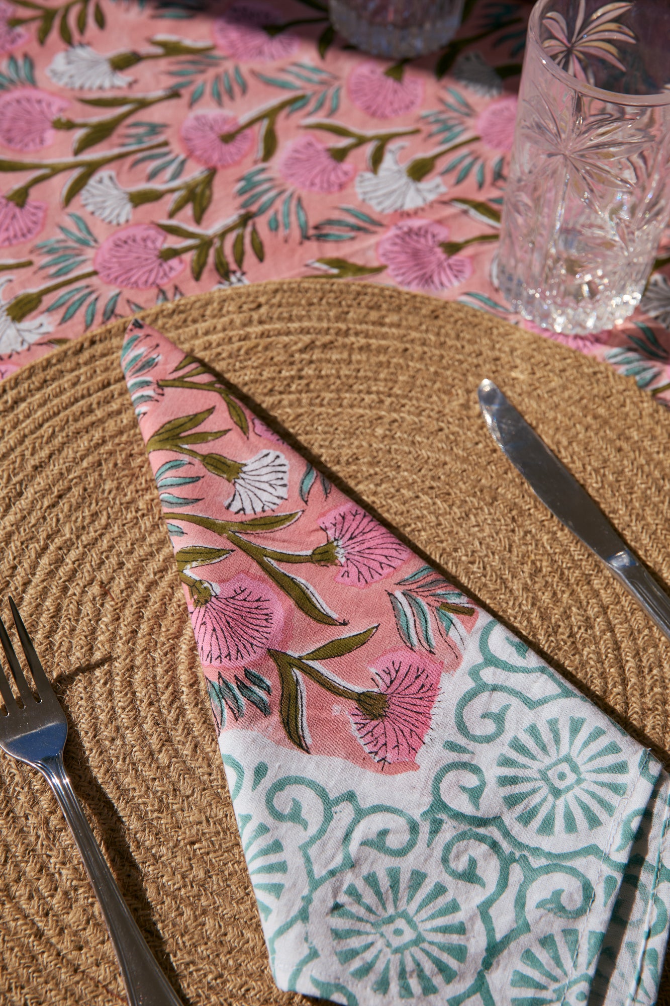 Tablecloth & Napkin Set Fairy Clock