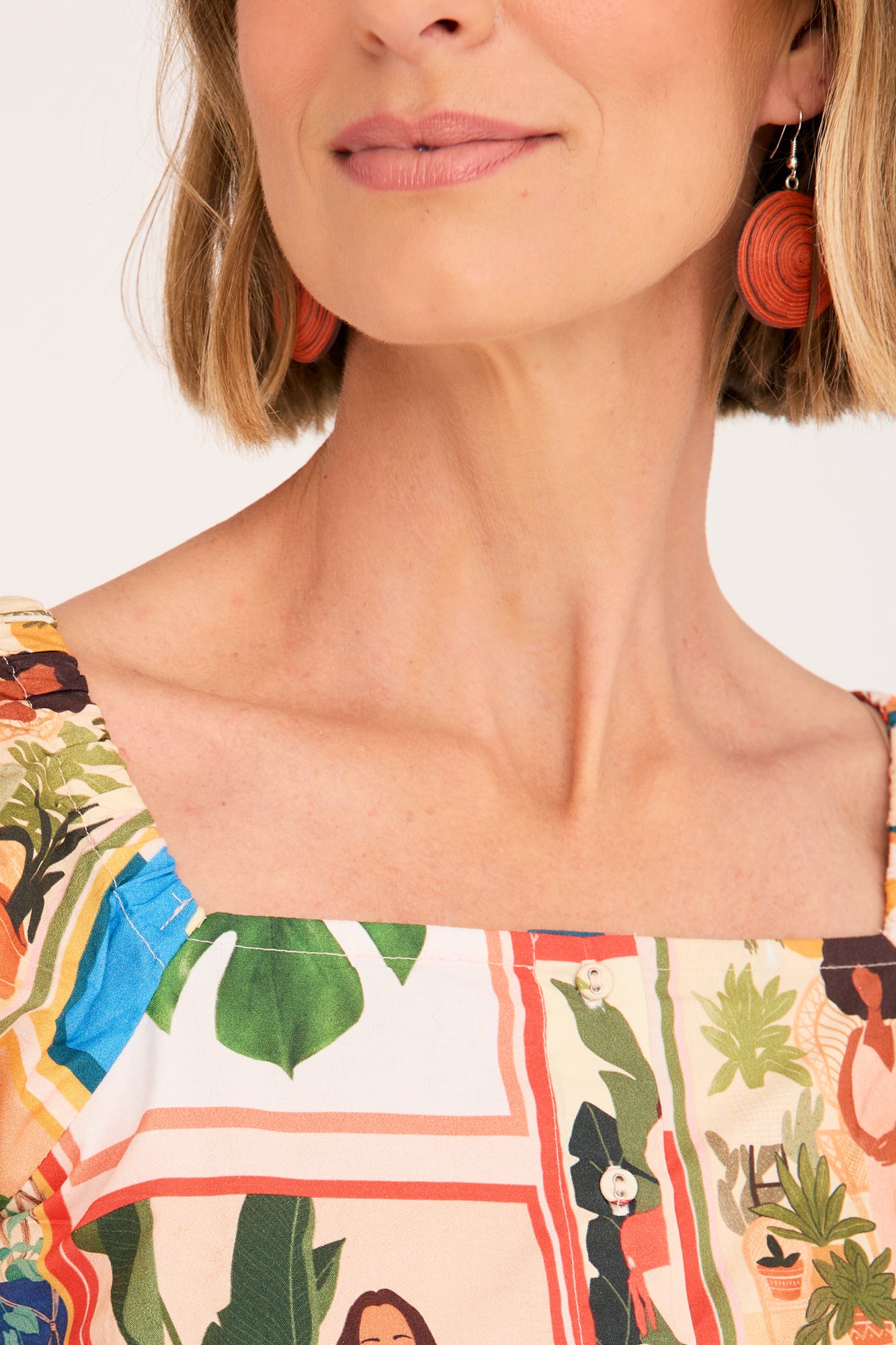 Swirl Earrings Tangerine