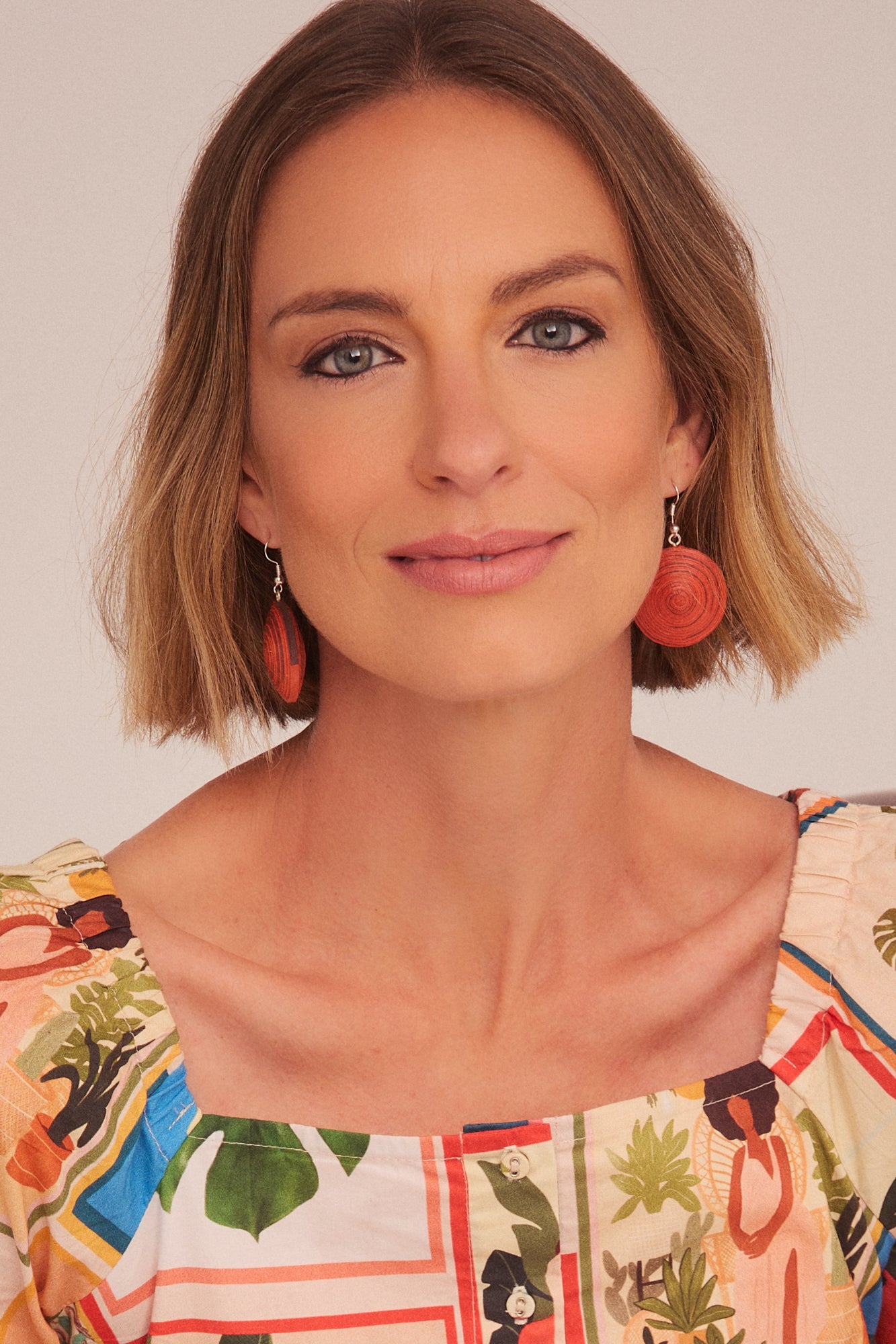 Swirl Earrings Tangerine