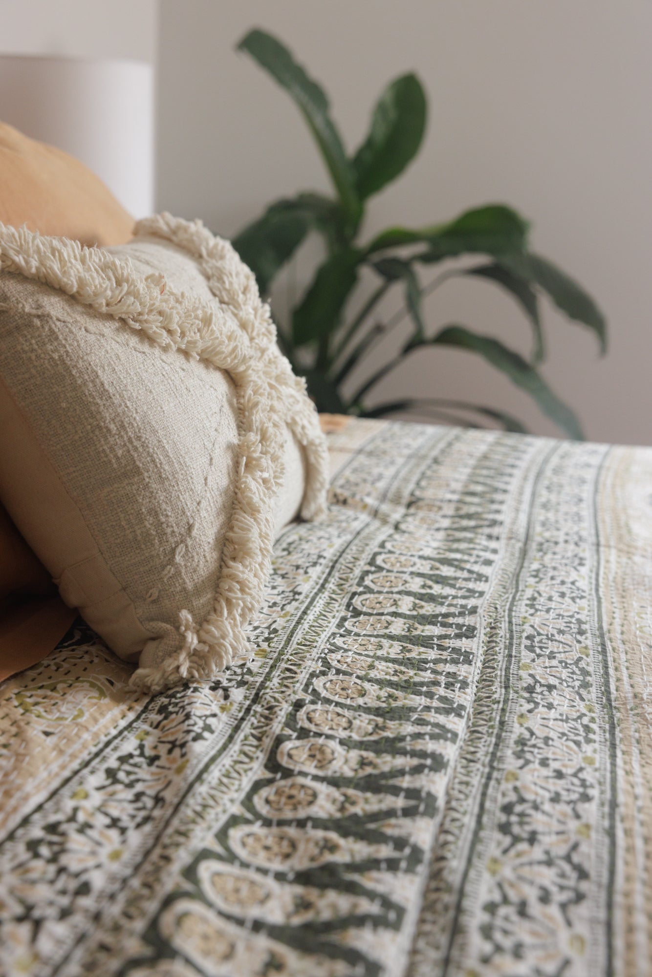Kantha Quilt Rustic Sunrise