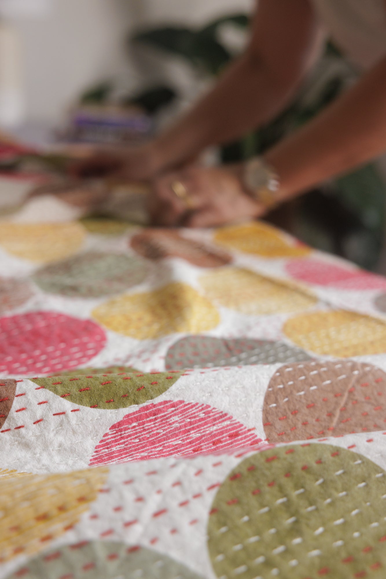 Kantha Quilt Earth