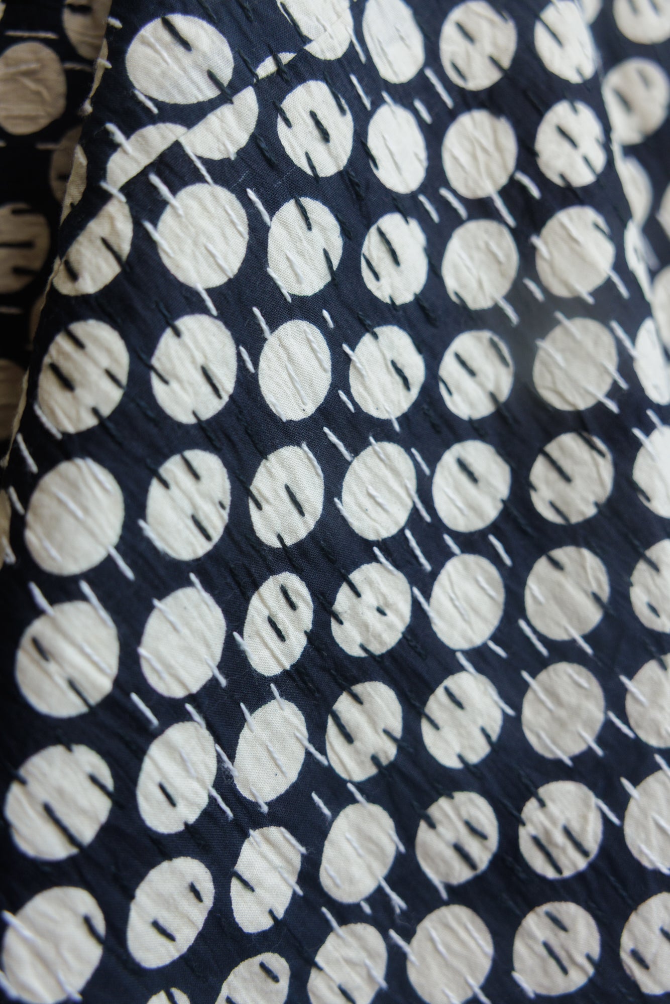 Kantha Quilt B&W Spot