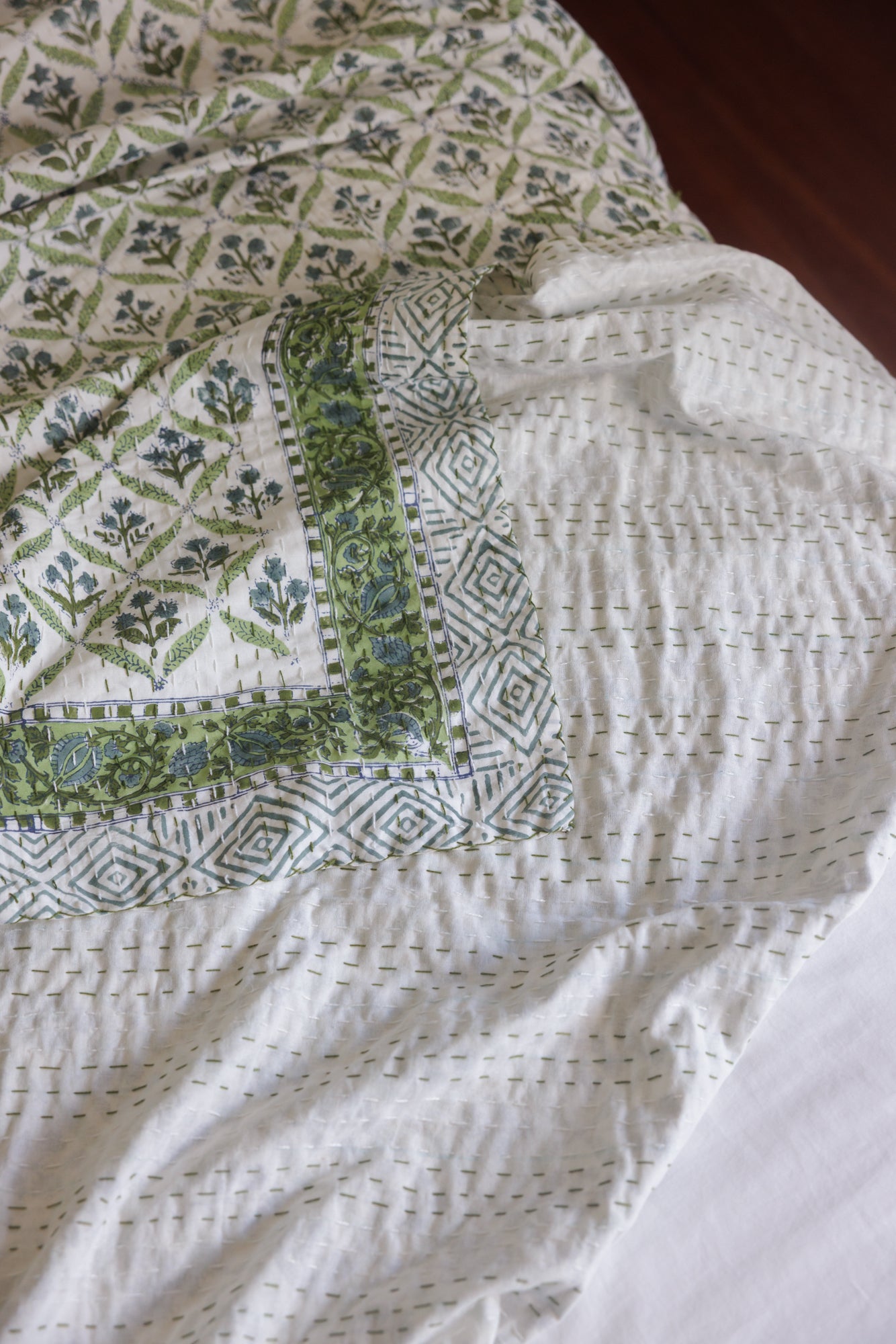 Kantha Quilt Dolomiti Fields