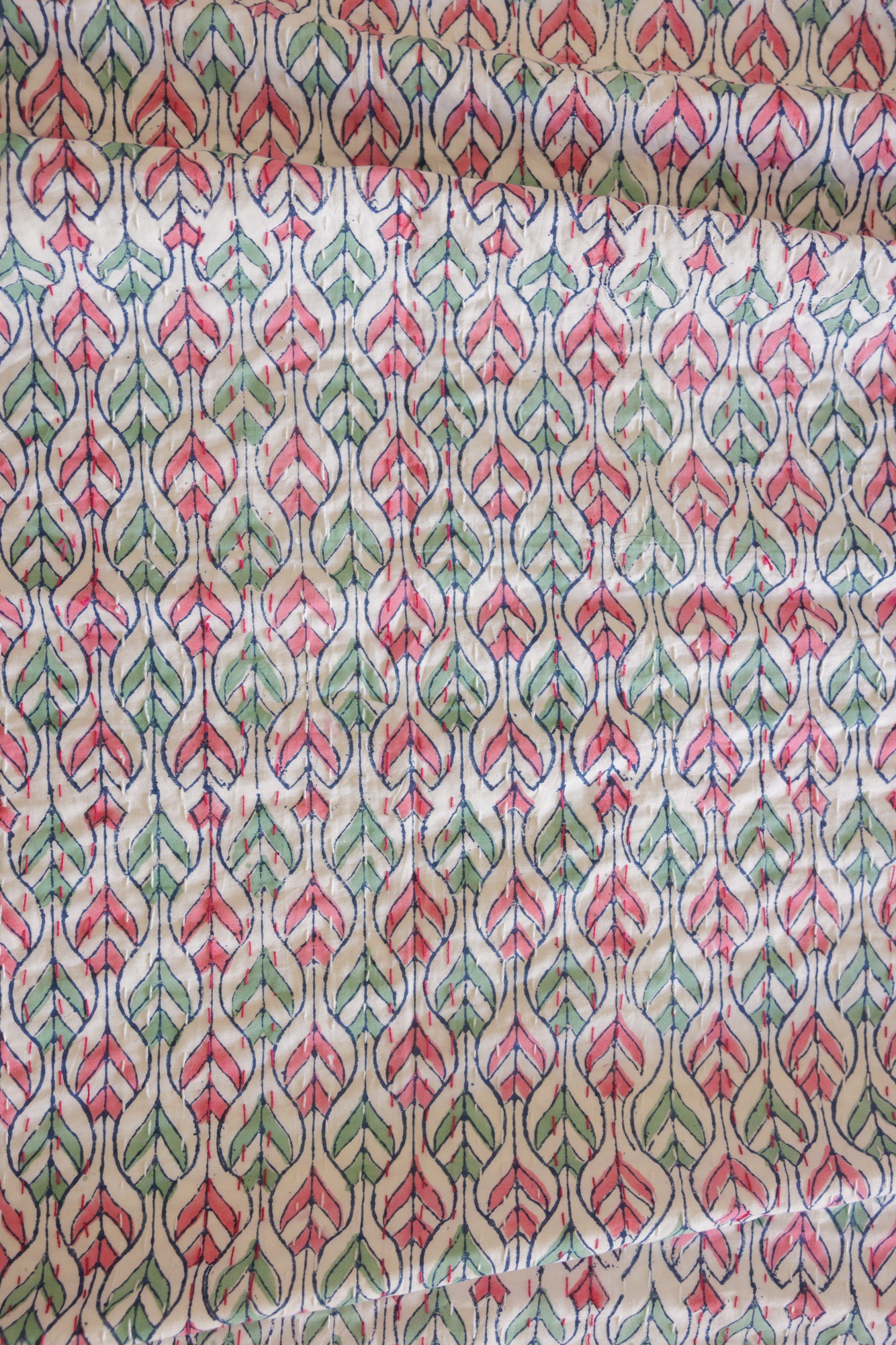 Kantha Quilt Pastel Patterns