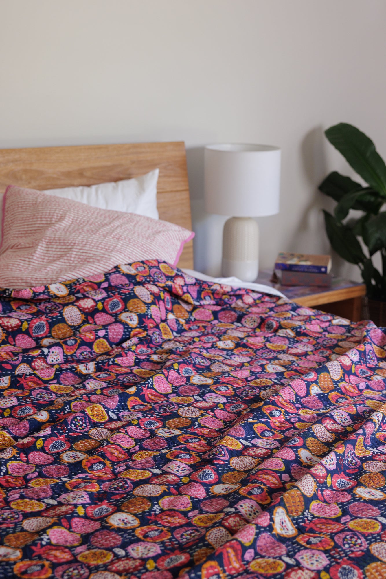 Kantha Quilt Pomengranate