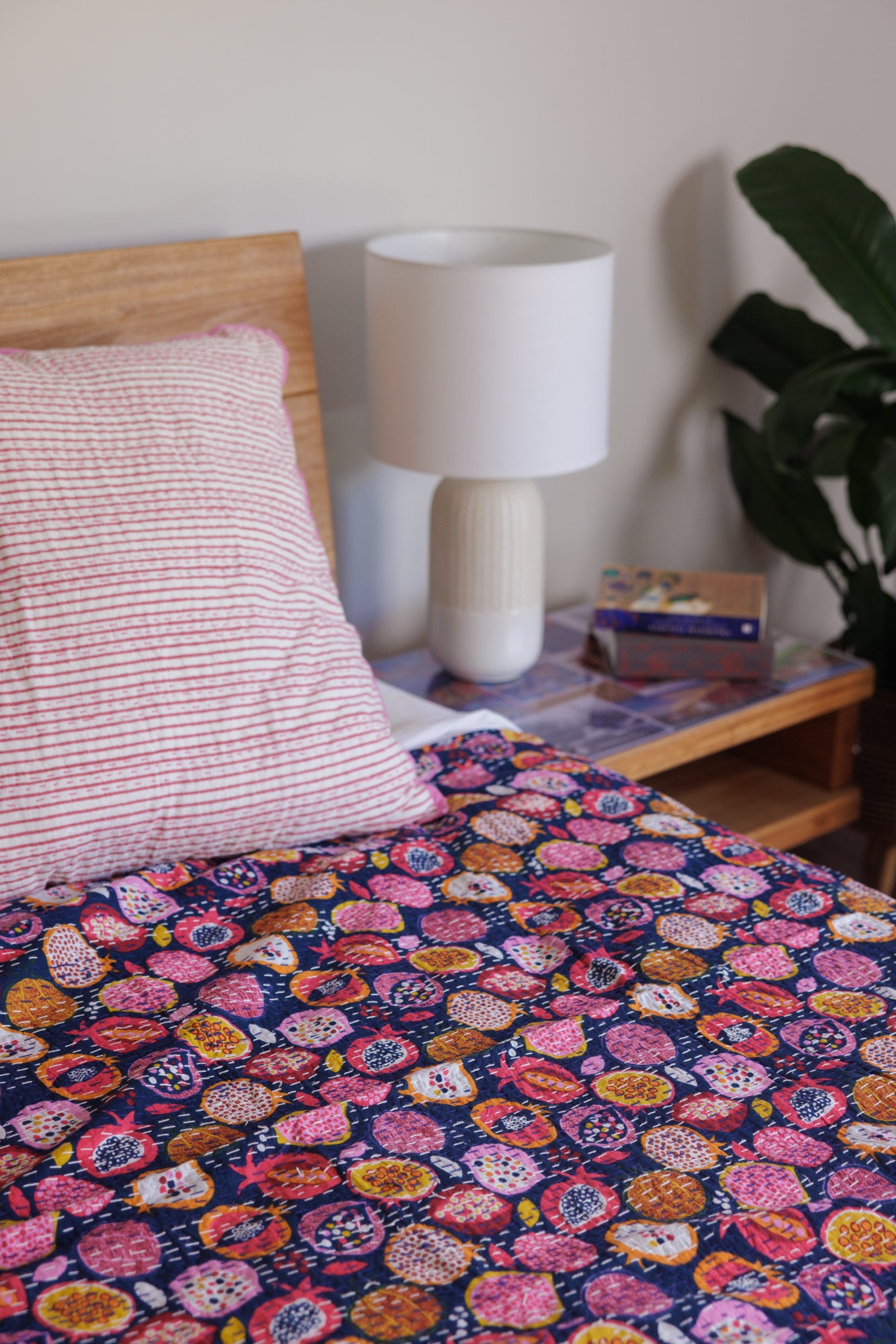 Kantha Quilt Pomengranate