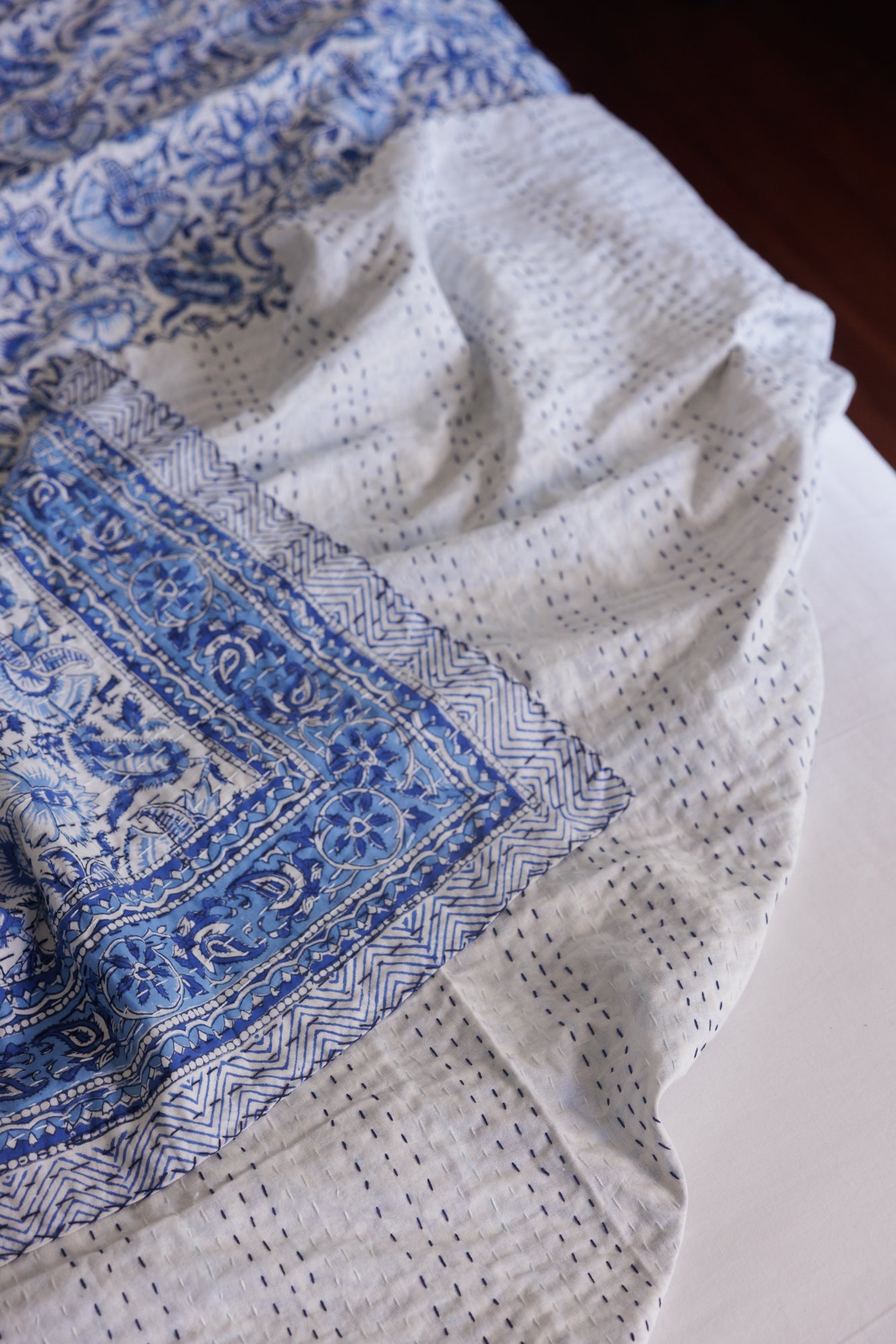 Kantha Quilt Santorini