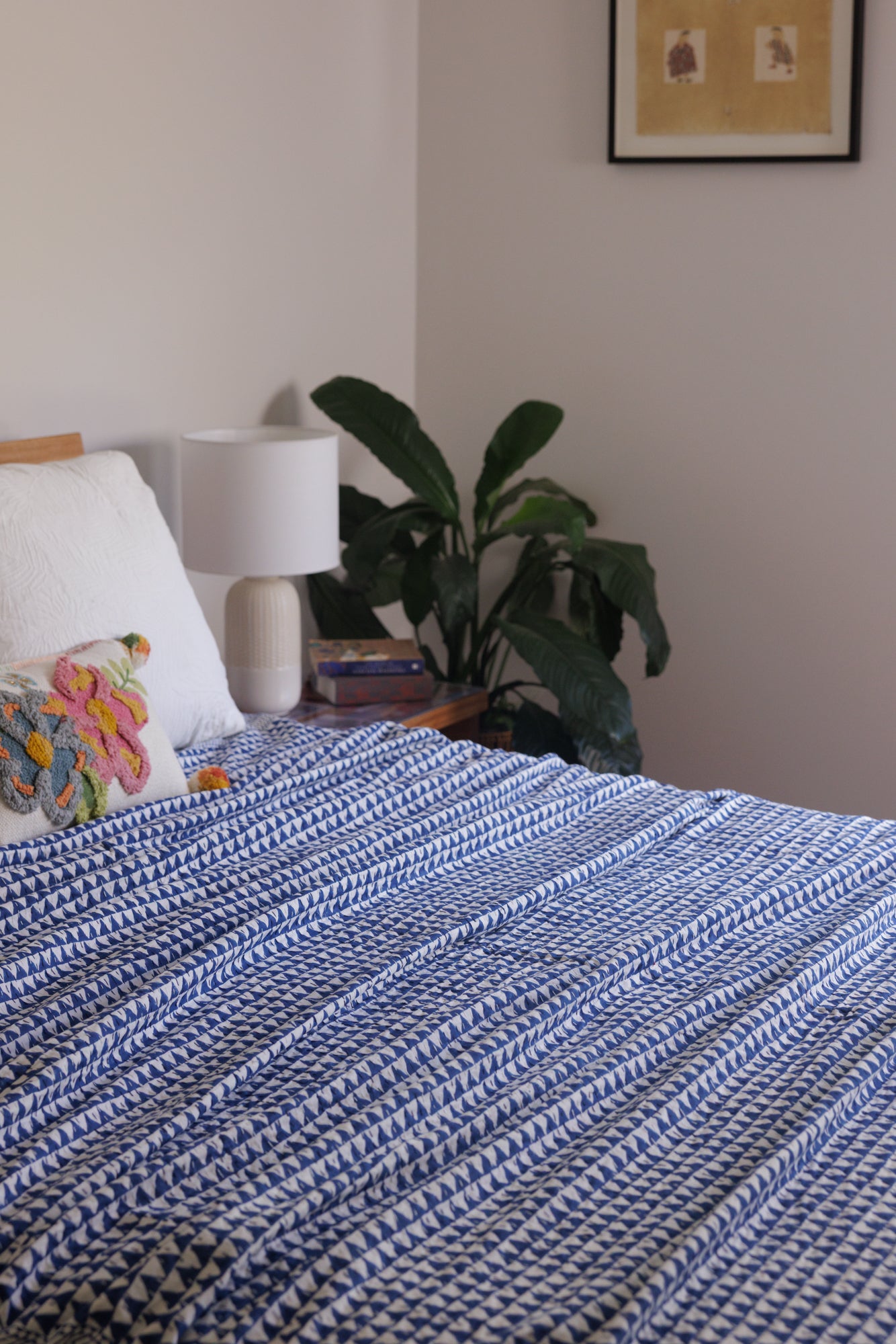 Kantha Quilt Indigo Stencil