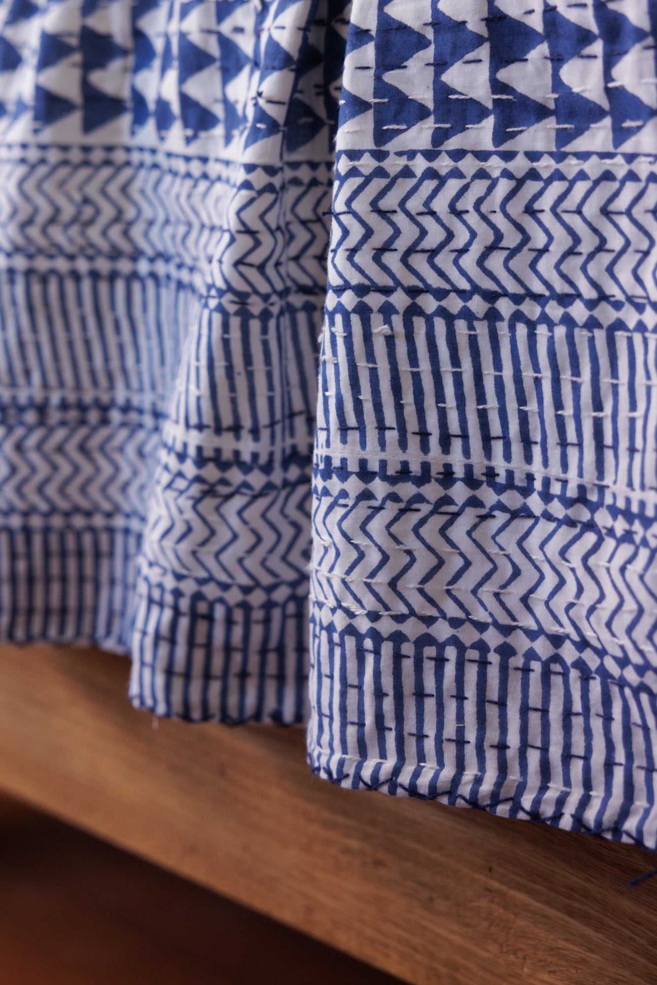 Kantha Quilt Indigo Stencil