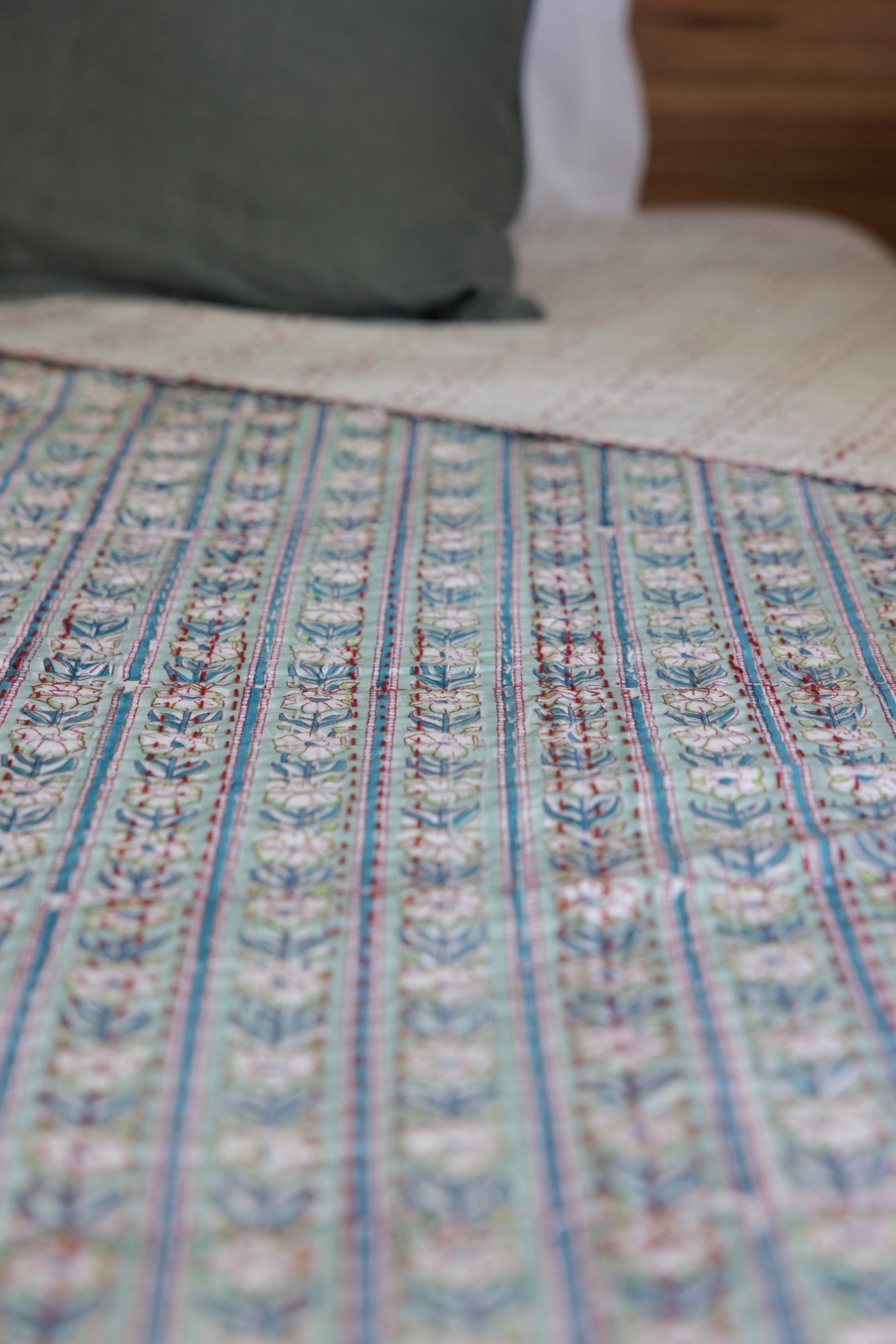 Kantha Quilt Magnolia Fields