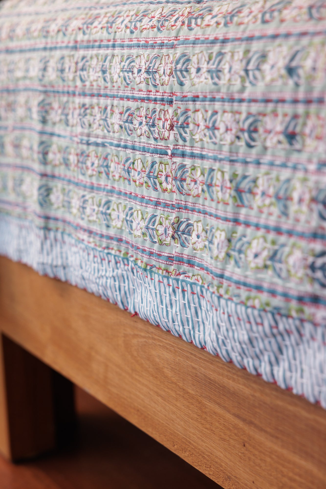 Kantha Quilt Magnolia Fields