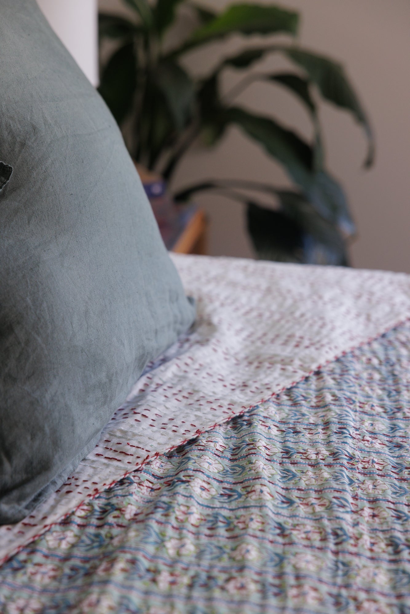 Kantha Quilt Magnolia Fields