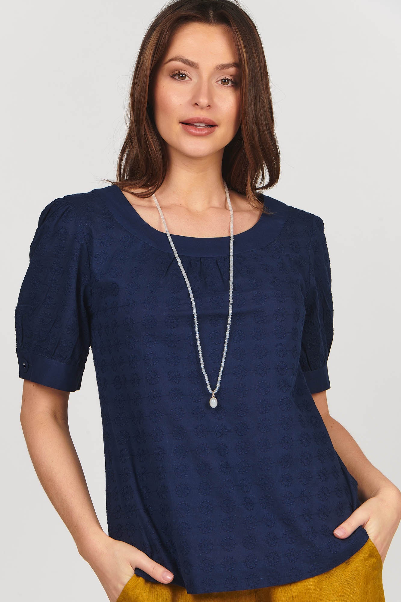 Moonstone Long Necklace & Pendant