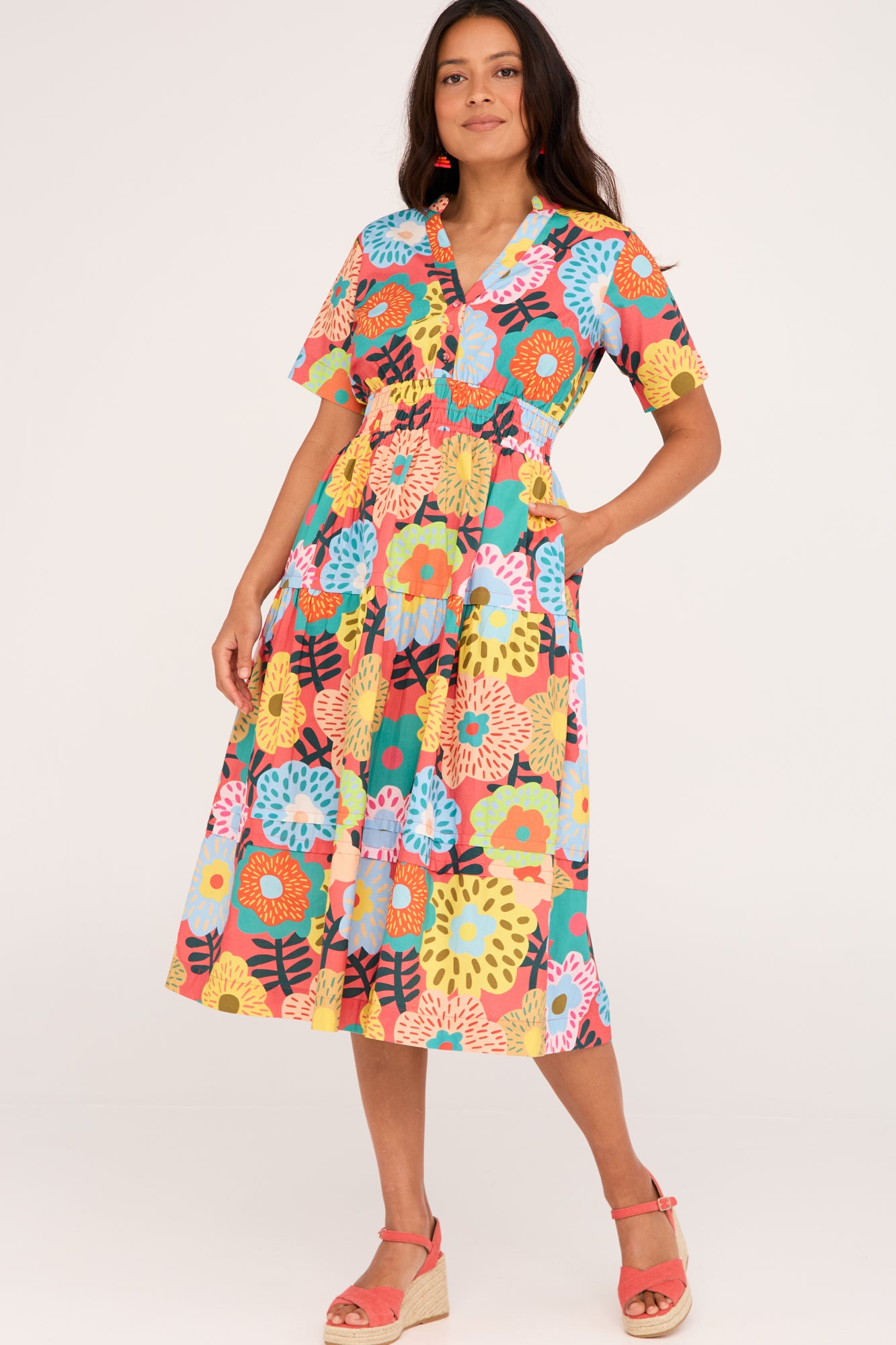 Tori Dress Vivid Blooms