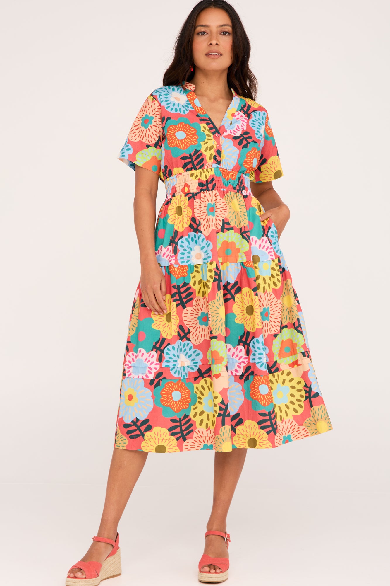 Tori Dress Vivid Blooms