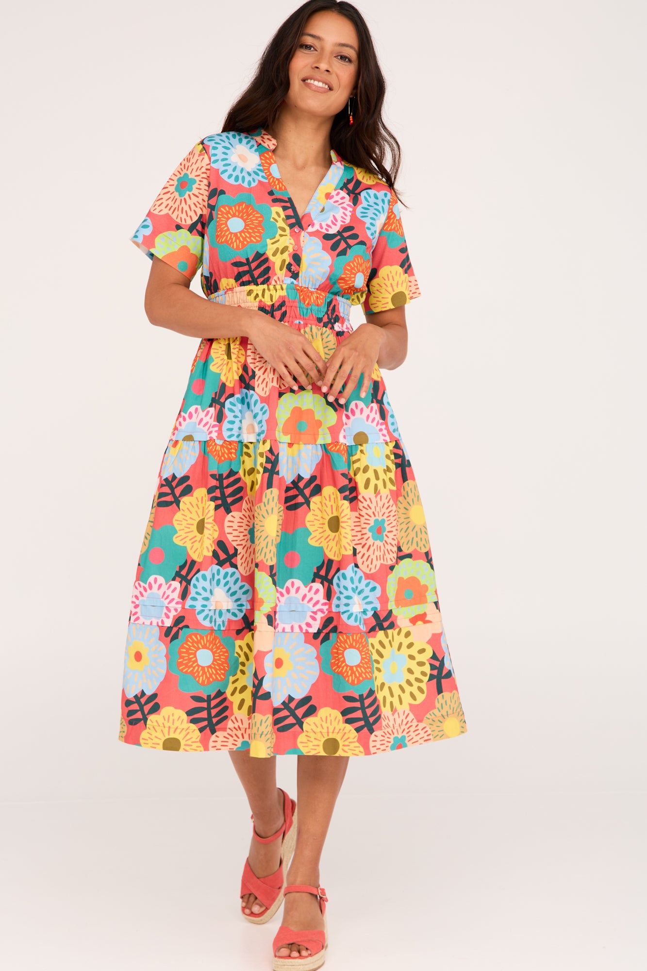 Tori Dress Vivid Blooms