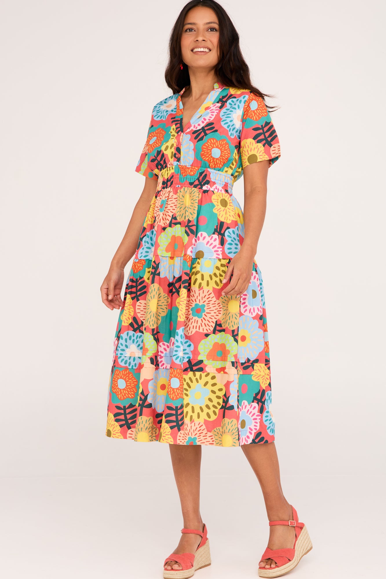 Tori Dress Vivid Blooms