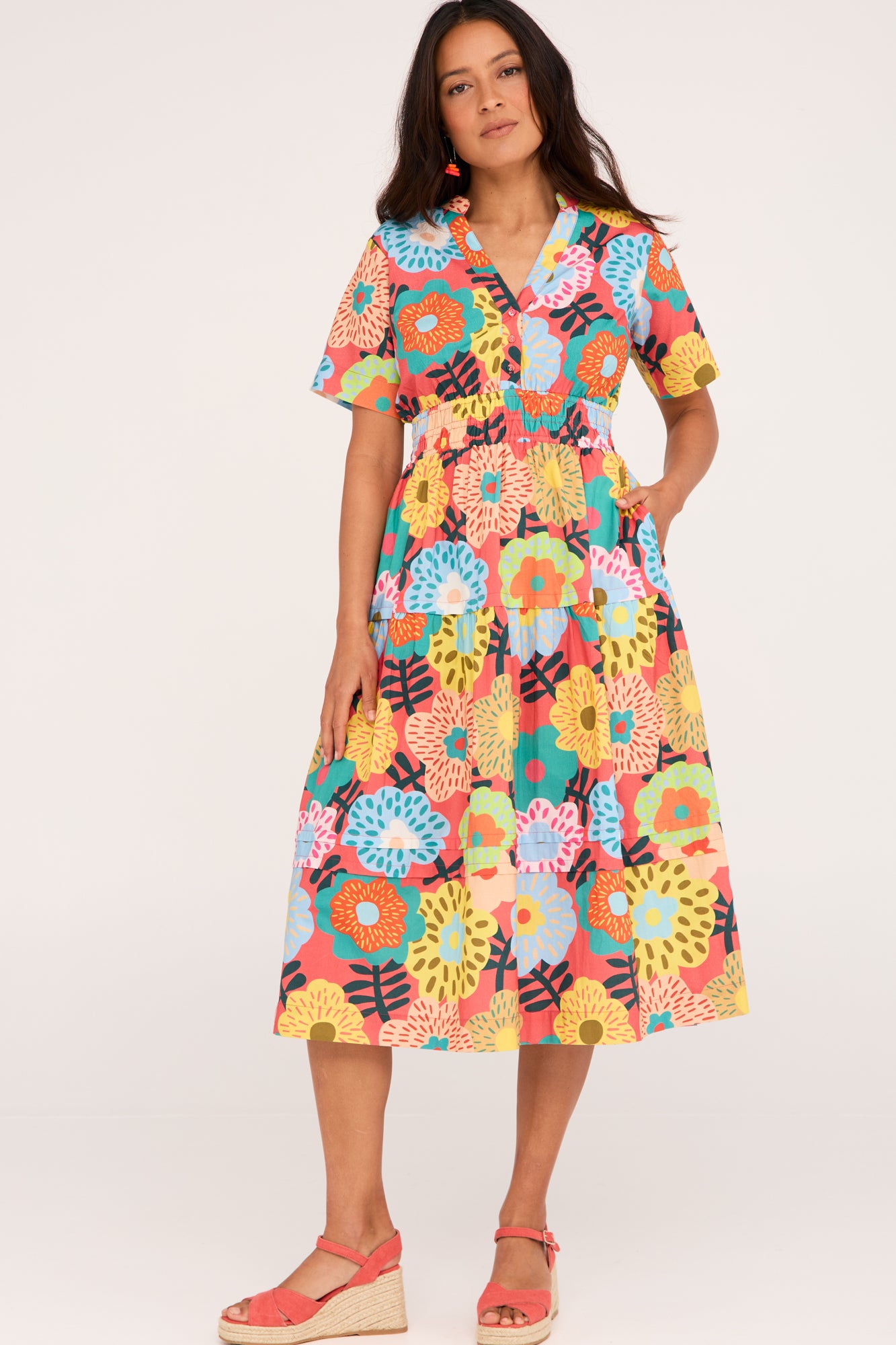 Tori Dress Vivid Blooms