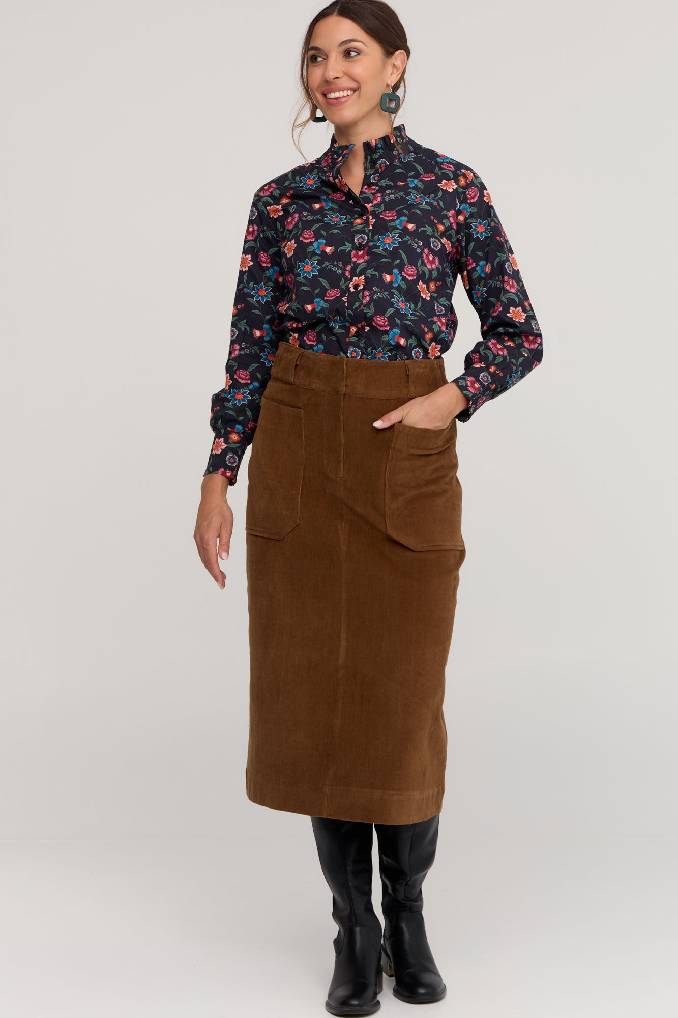 Winnie Skirt Toffee Brown