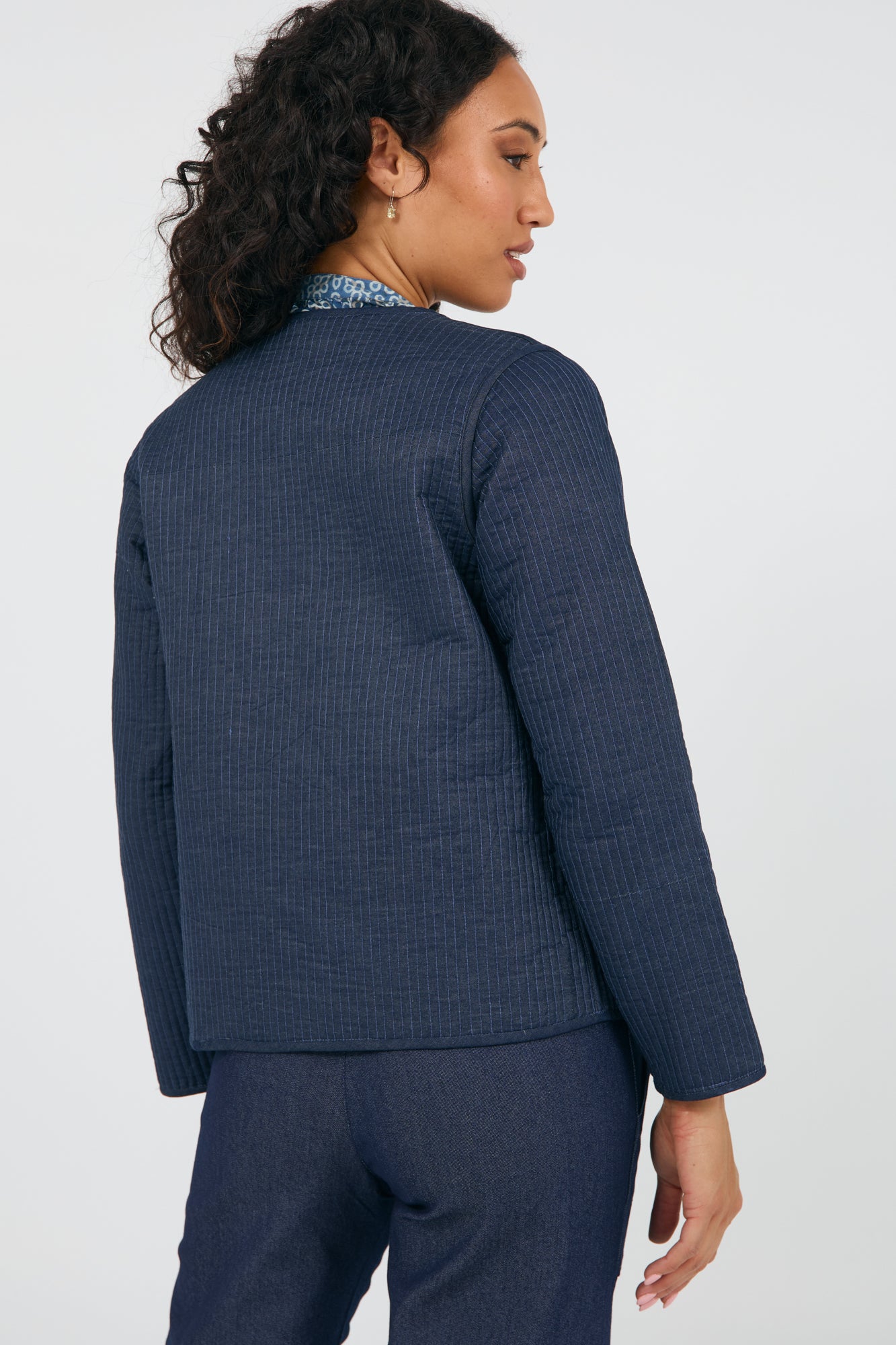 Ziggy Jacket Indigo Mosaic/Denim