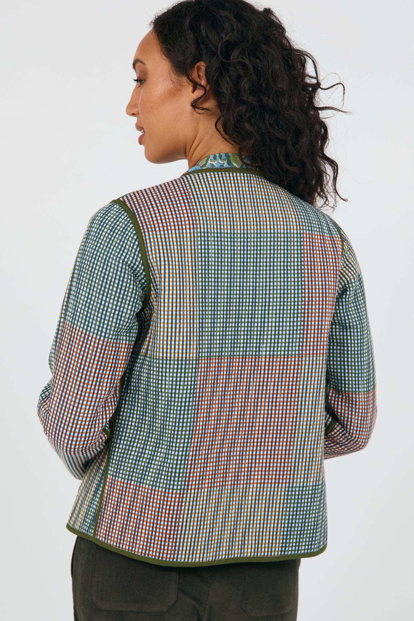 Ziggy Jacket Indian Plaid/Lotus
