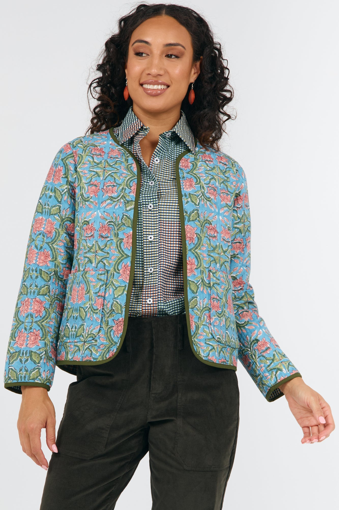Ziggy Jacket Indian Plaid/Lotus