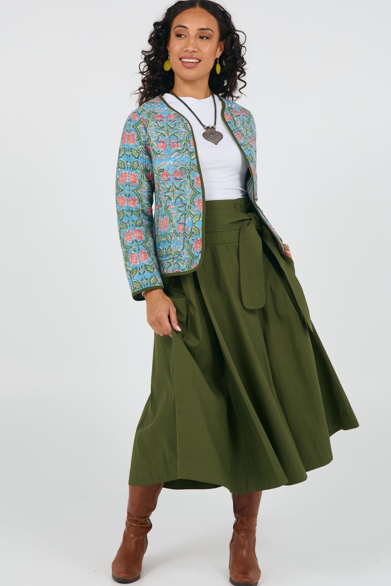Ziggy Jacket Indian Plaid/Lotus