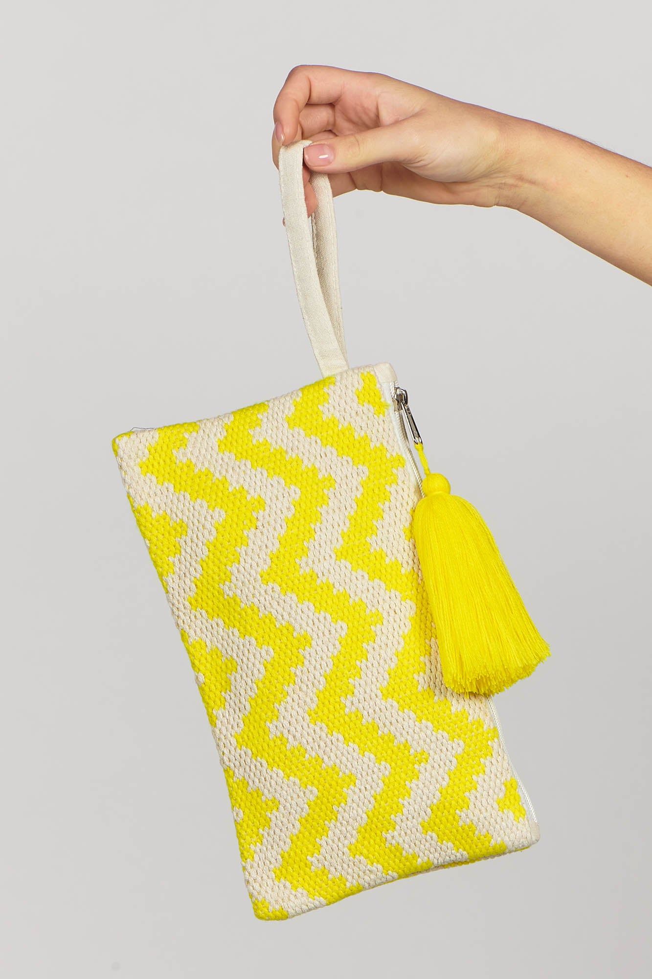 Zig Zag Pouch Bag Lemon