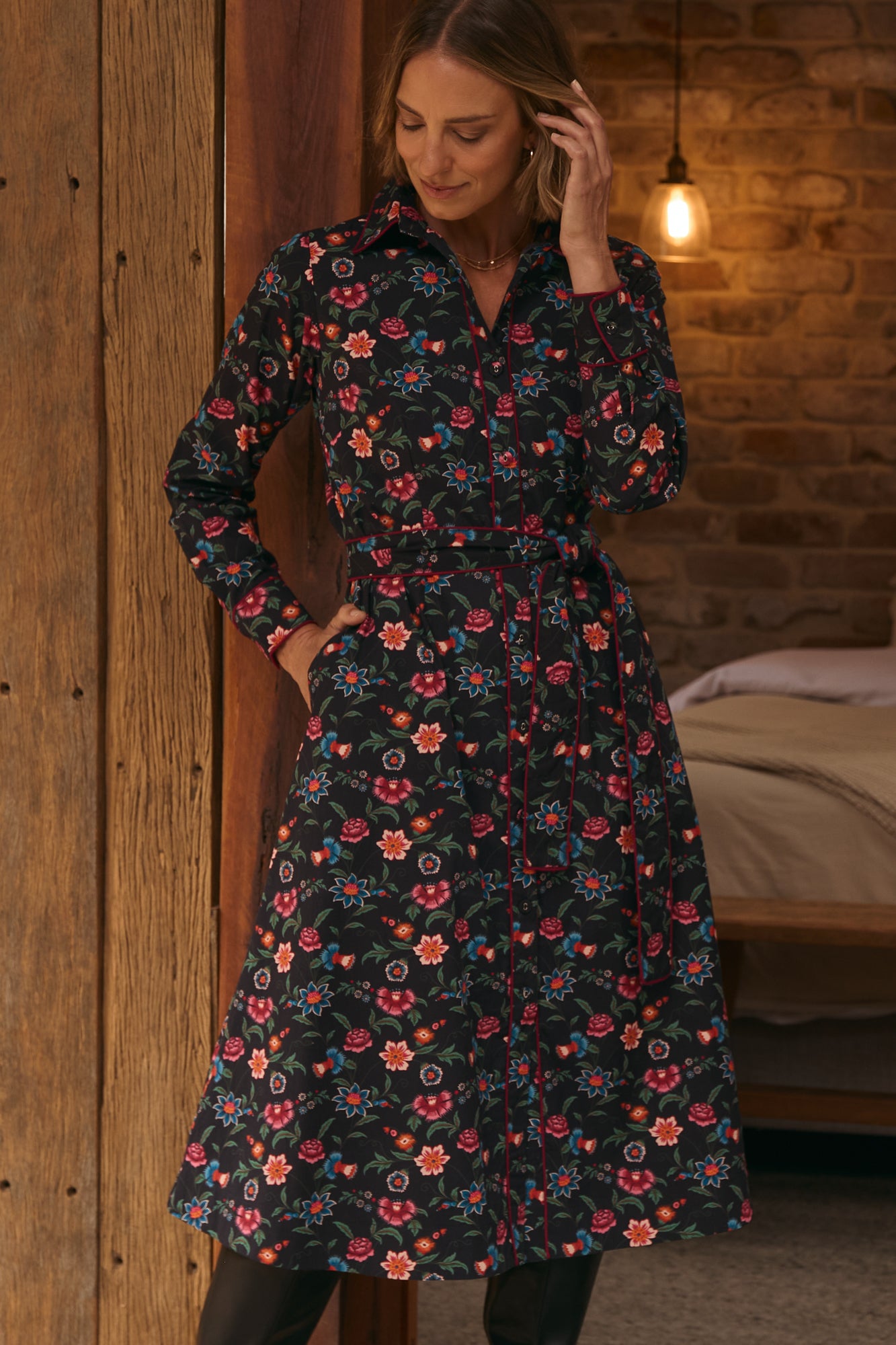 Zoey Dress Night Garden