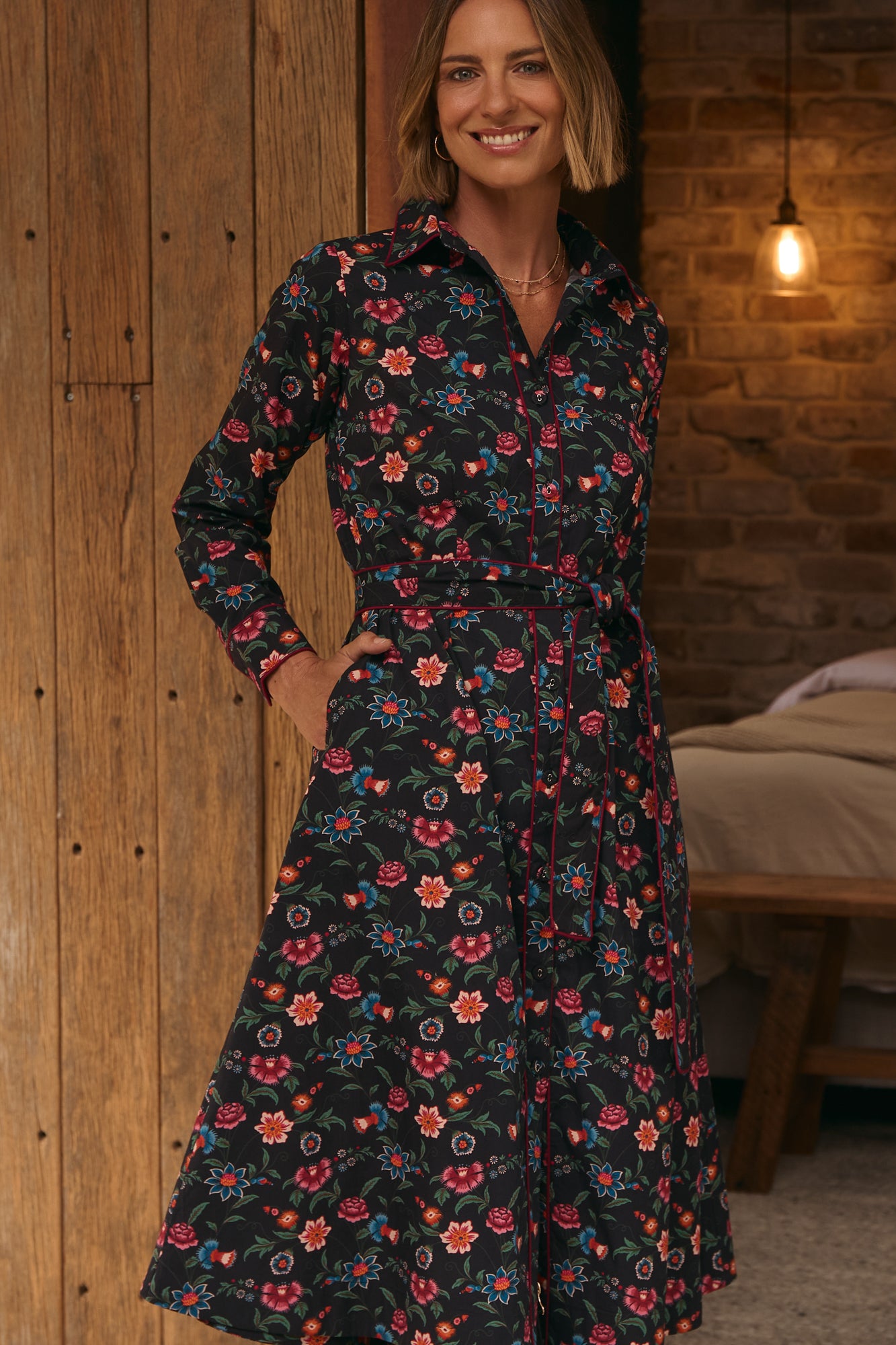 Zoey Dress Night Garden