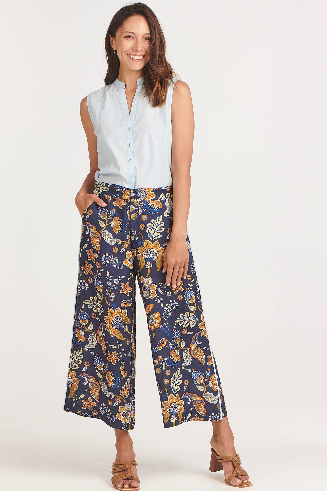 Arlo Pants Indigo Chintz