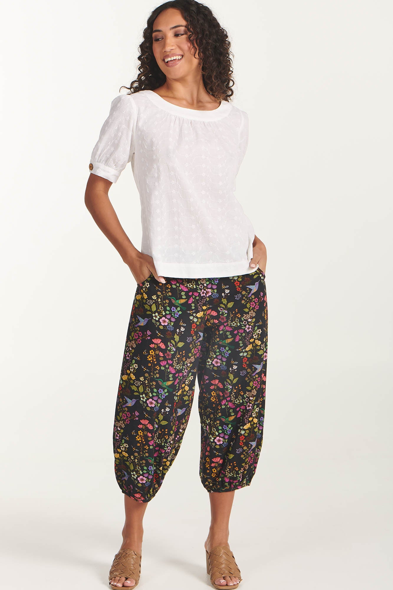 Dreamers Pant Ink Hummingbird