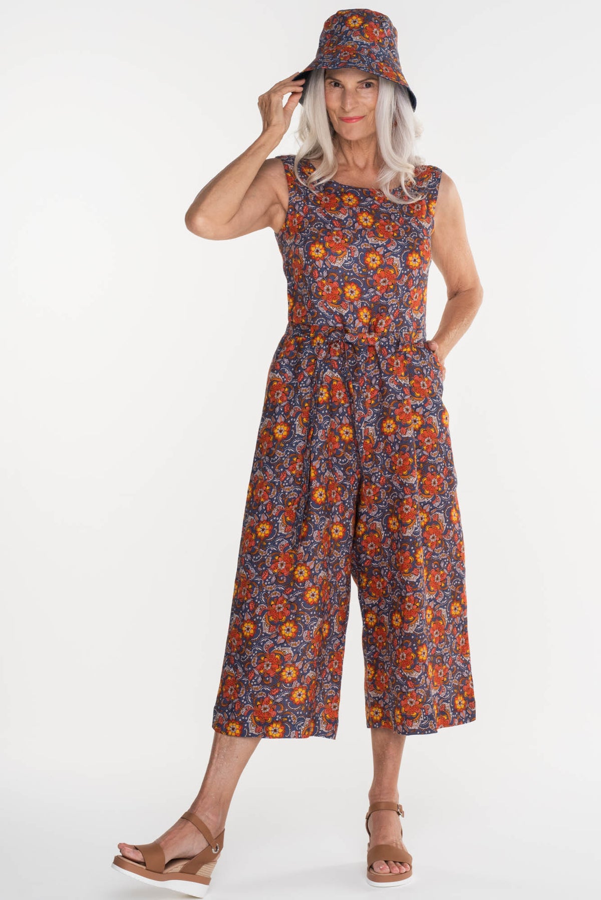 Off-shoulder lace jumpsuit with slit legs for women | Harper