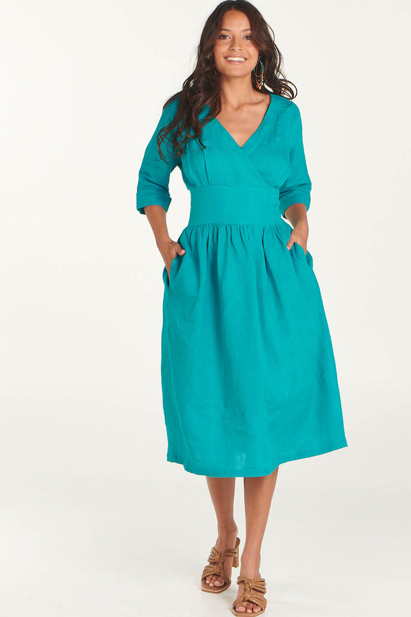 Paya S S Shirt Dress Federal Blue