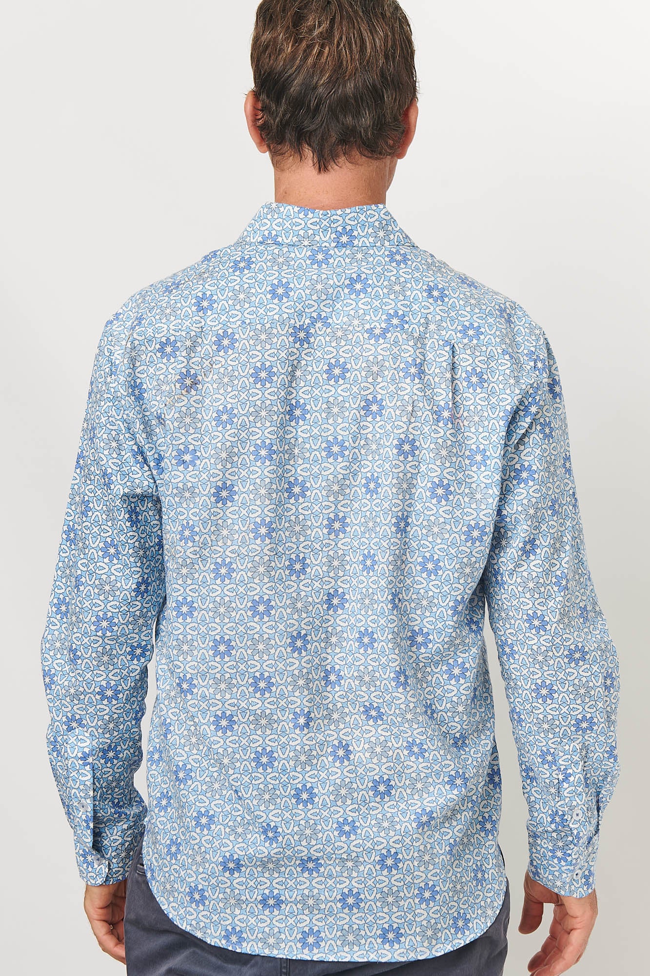 Mr Darcy Mens Shirt Ocean Mosaic