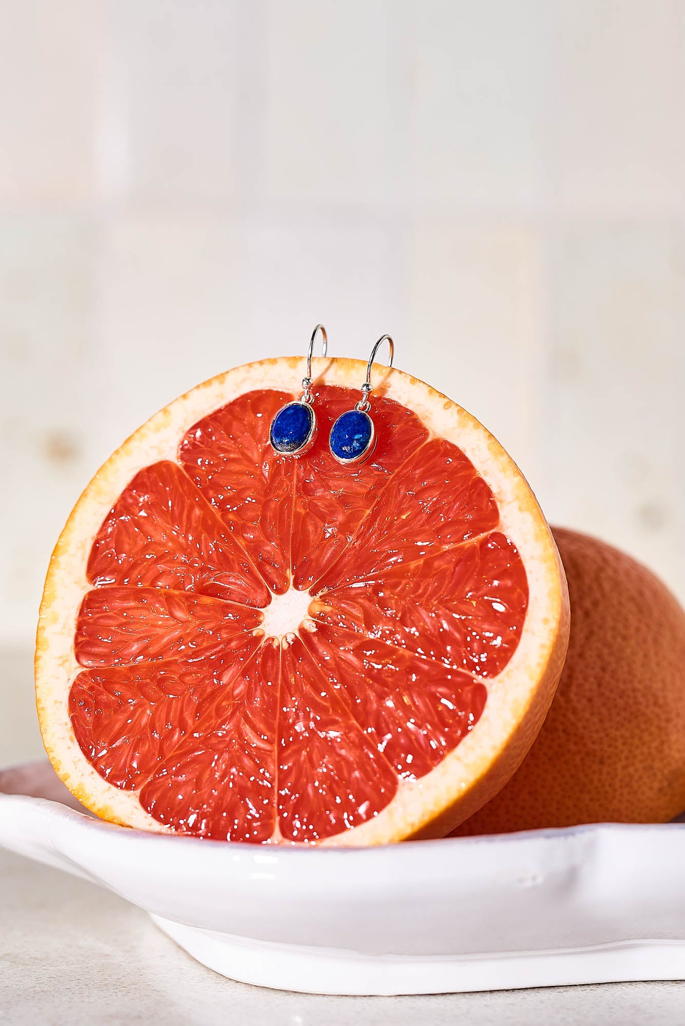 Lapis lazuli shop drop earrings