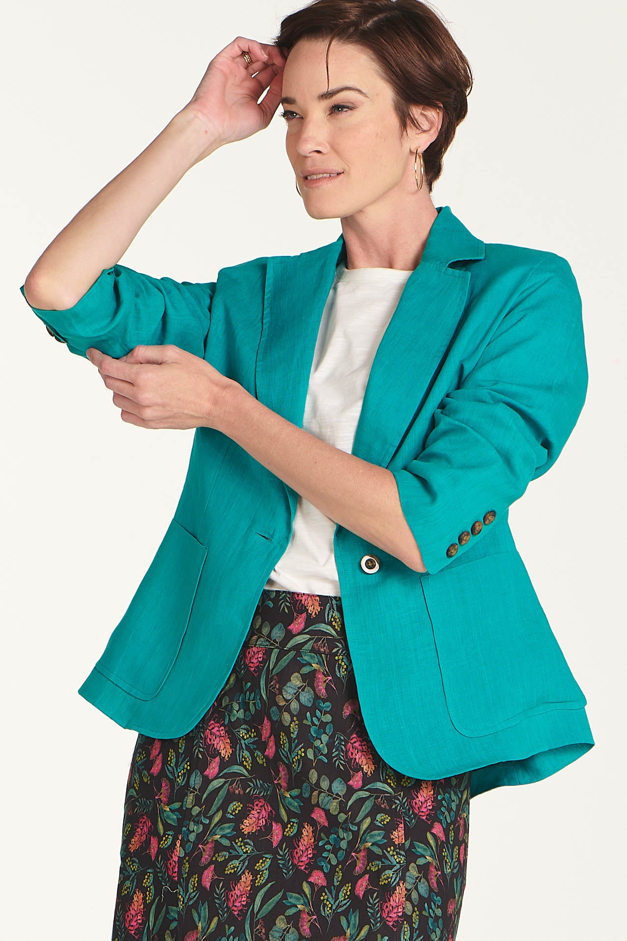 Satu Jacket Blue Grass